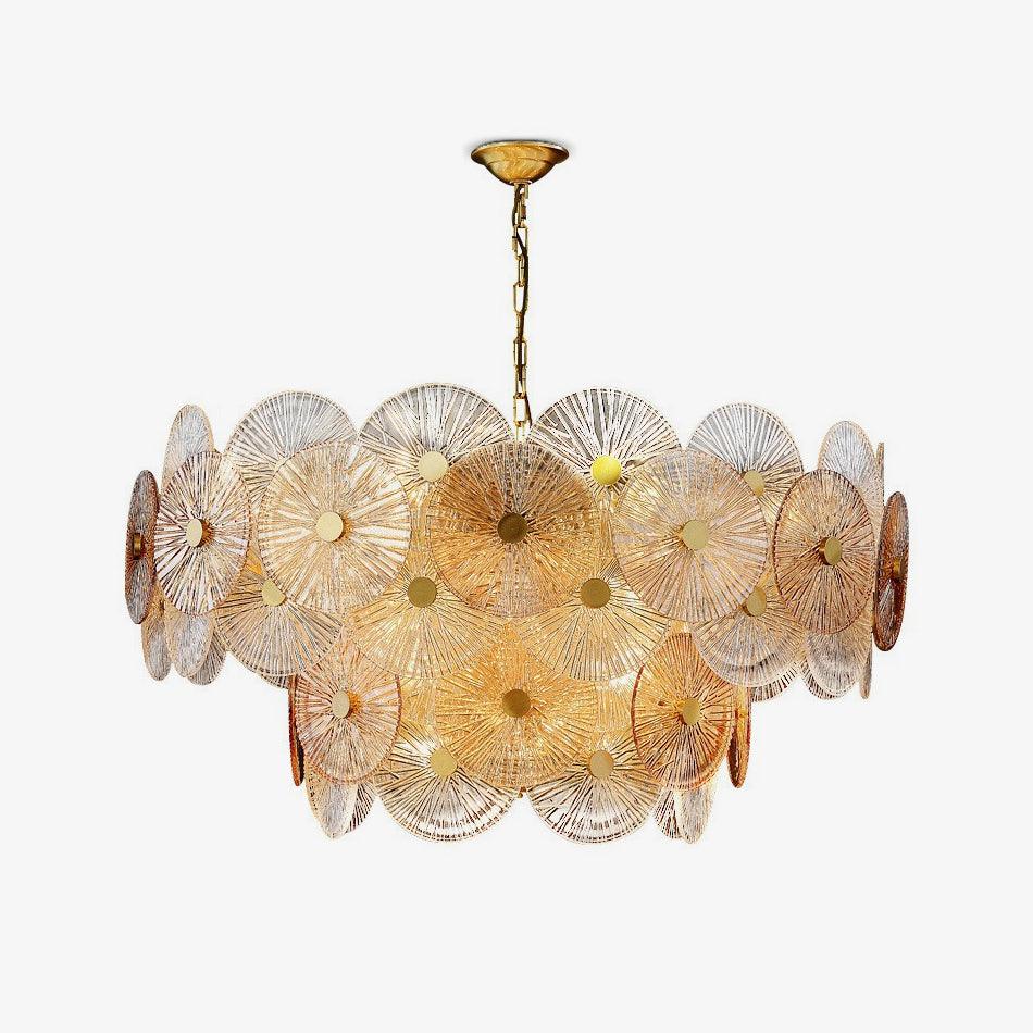 Aurelia Glass Chandelier Light-Neutral Decor