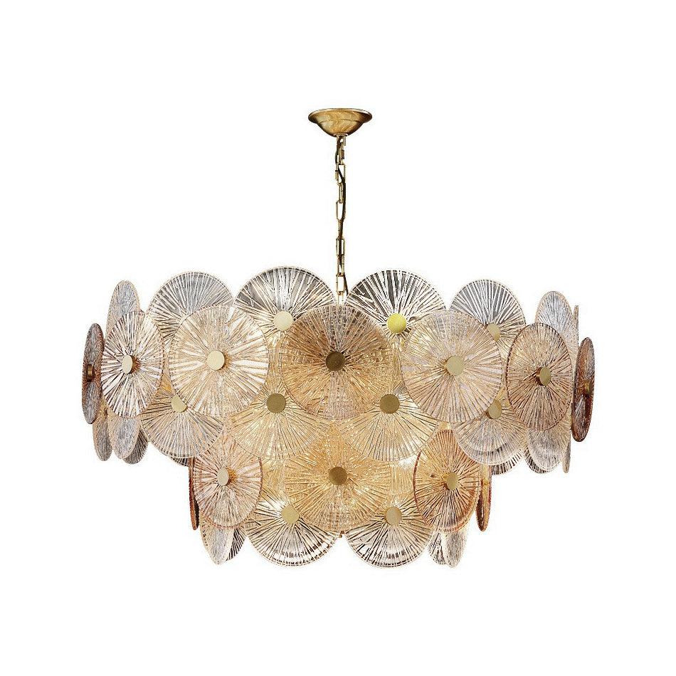 Aurelia Glass Chandelier Light-Neutral Decor