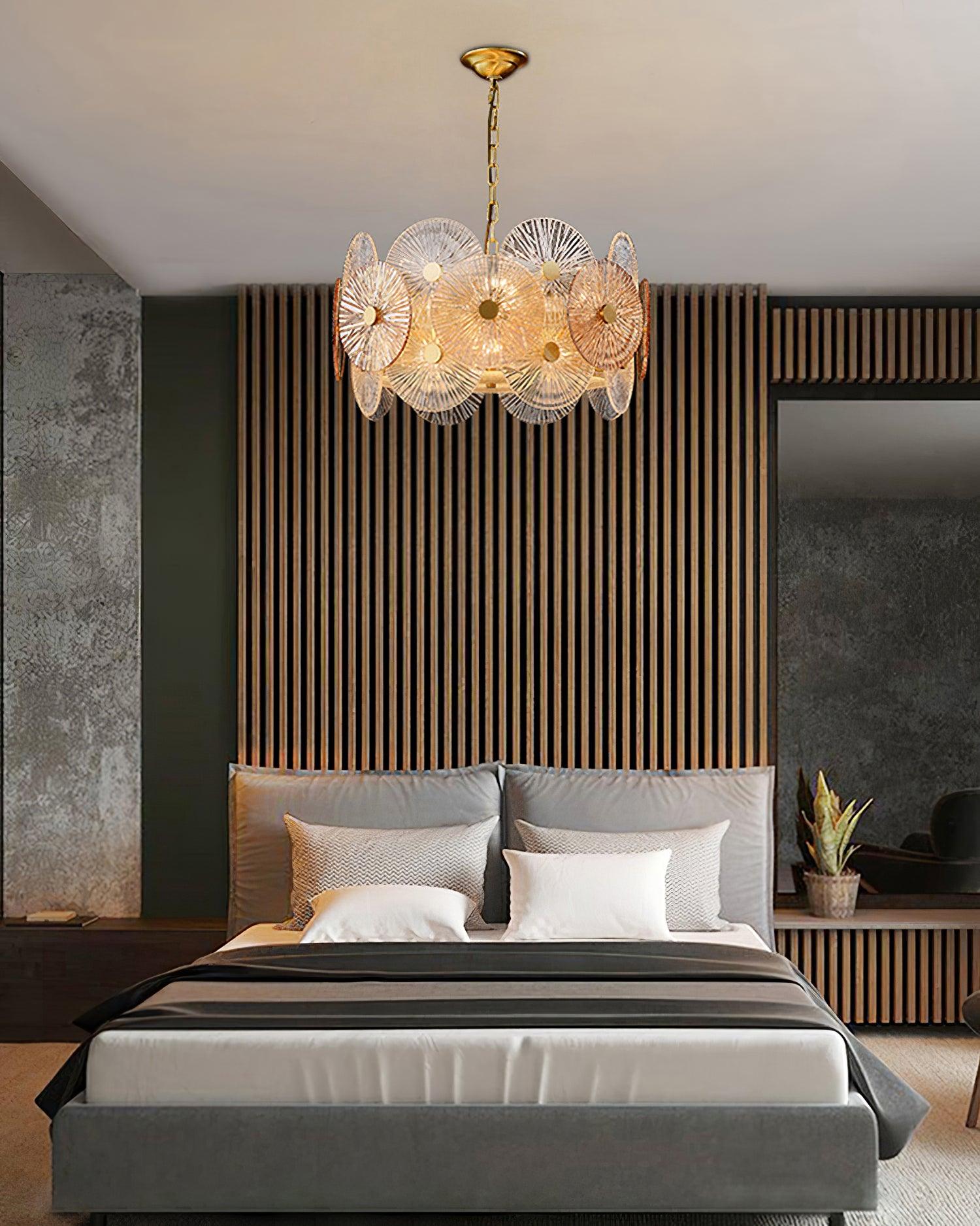 Aurelia Glass Chandelier Light-Neutral Decor