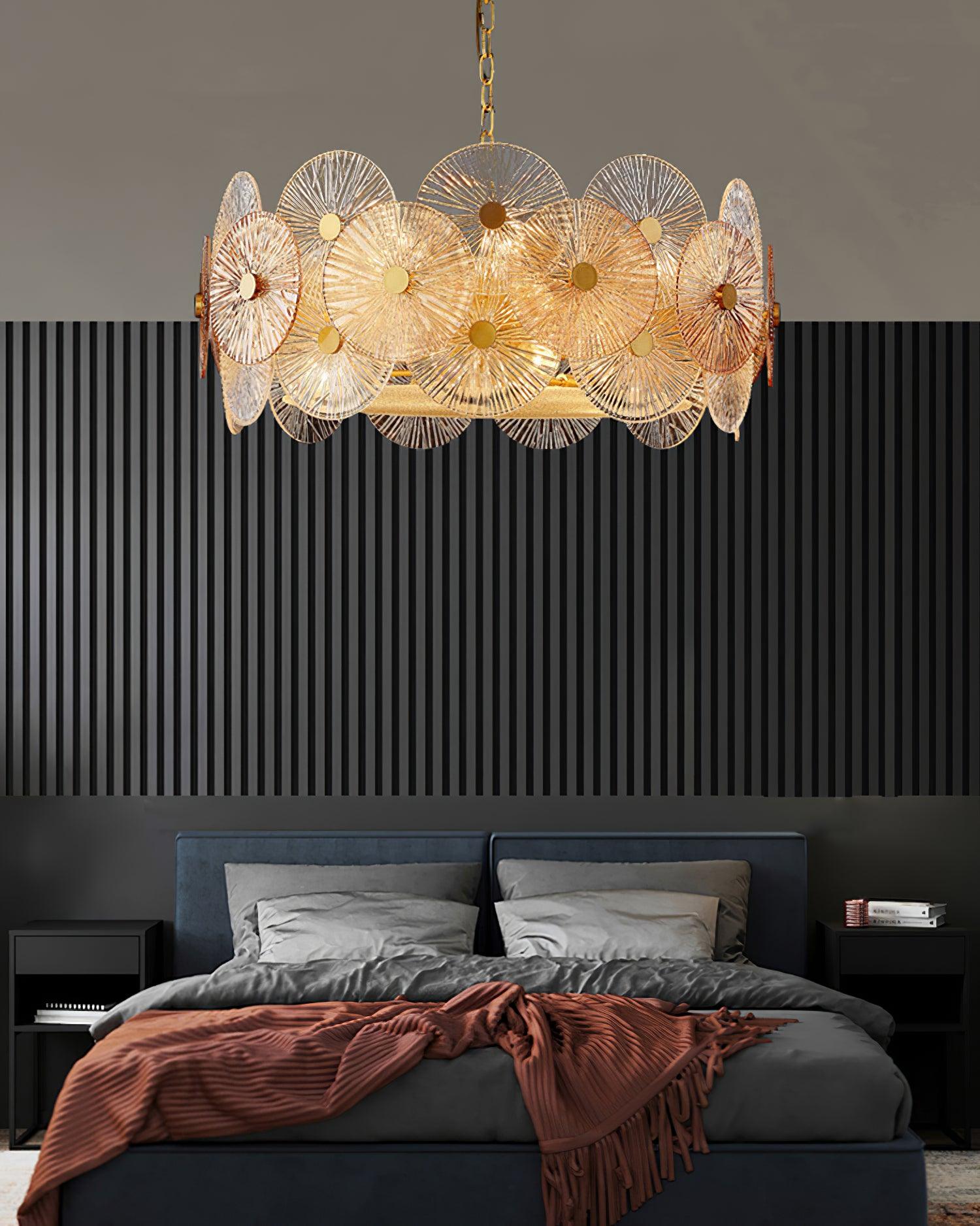 Aurelia Glass Chandelier Light-Neutral Decor