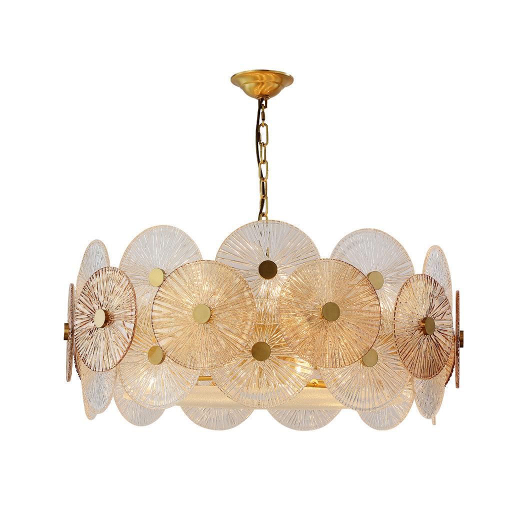Aurelia Glass Chandelier Light-Neutral Decor