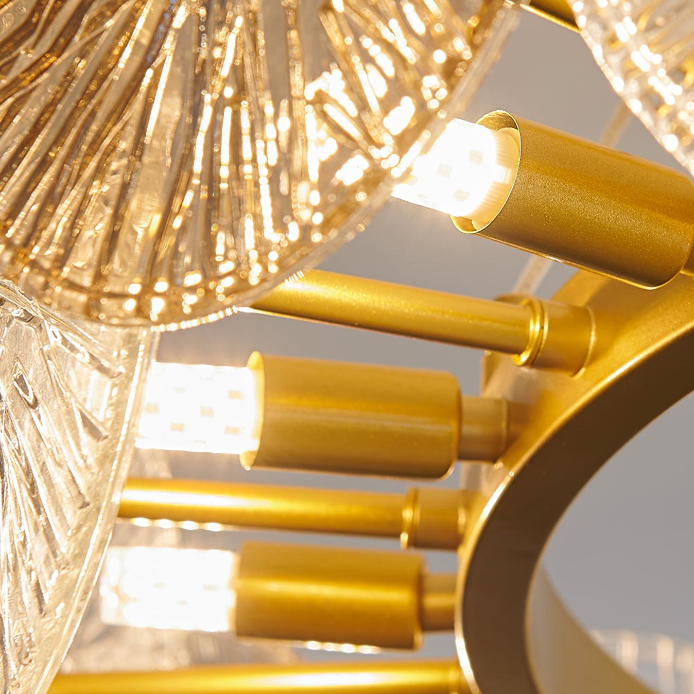 Aurelia Glass Chandelier Light-Neutral Decor
