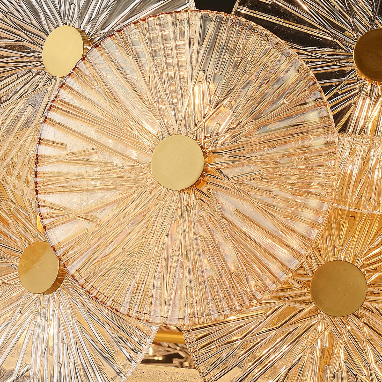 Aurelia Glass Chandelier Light-Neutral Decor