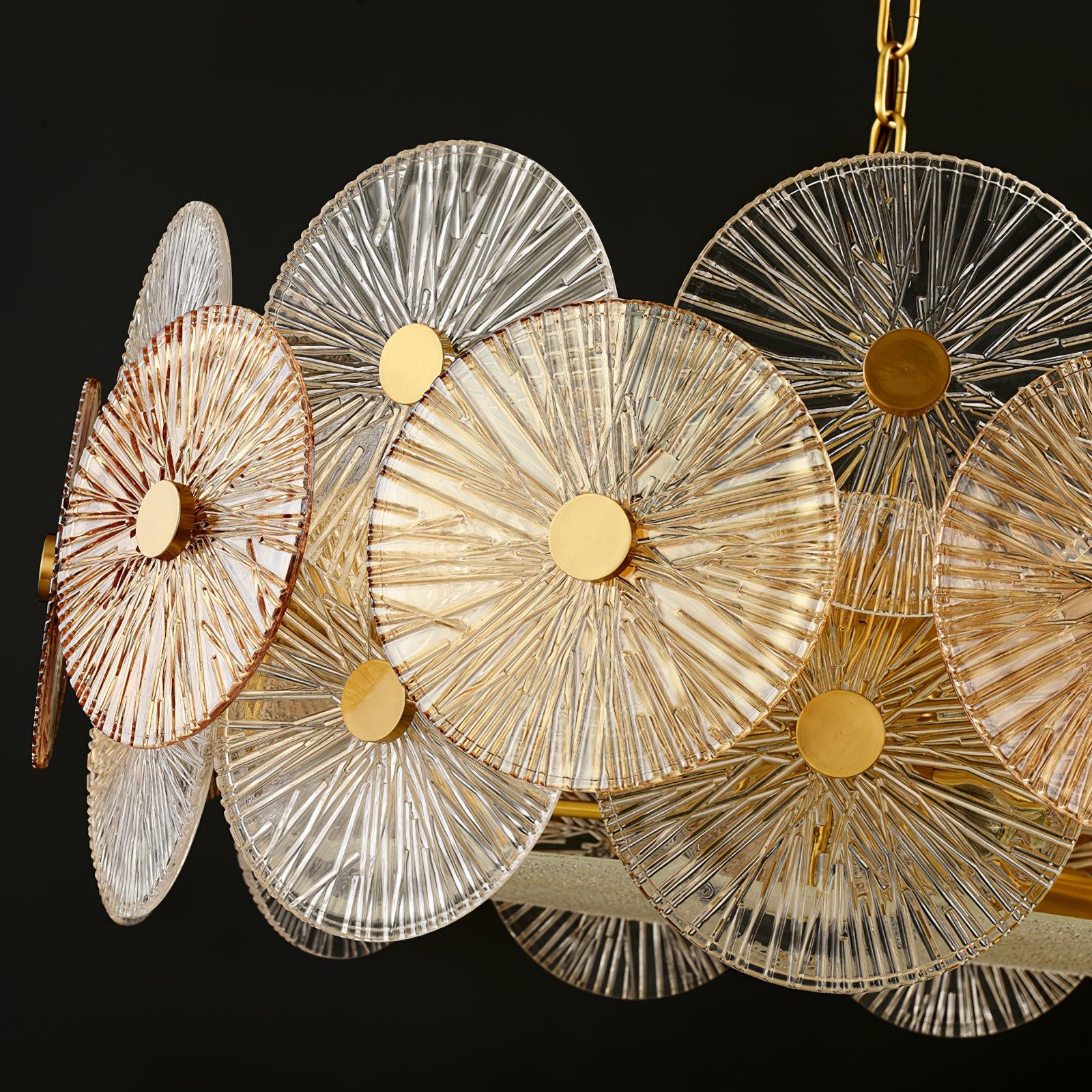 Aurelia Glass Chandelier Light-Neutral Decor