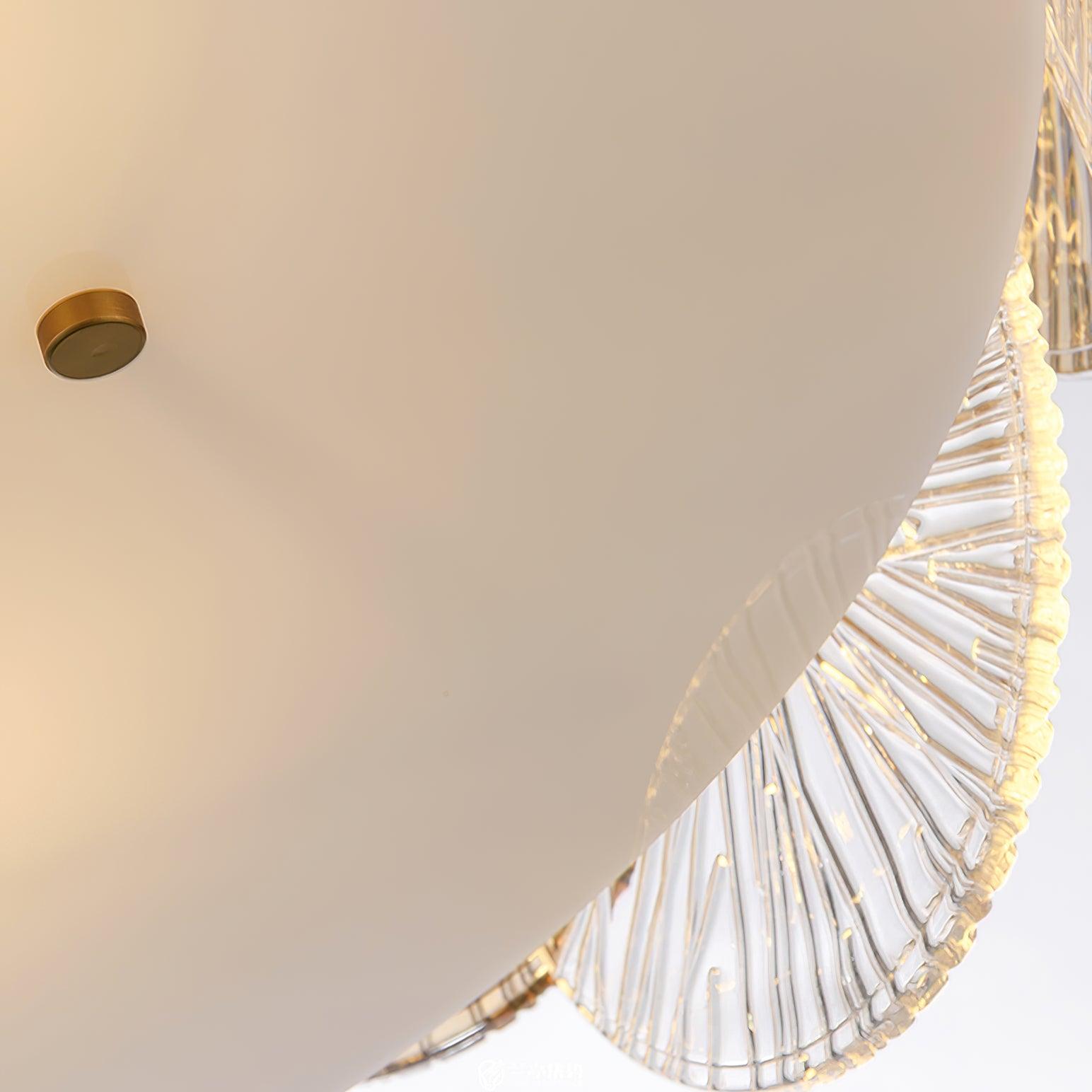 Aurelia Glass Chandelier Light-Neutral Decor