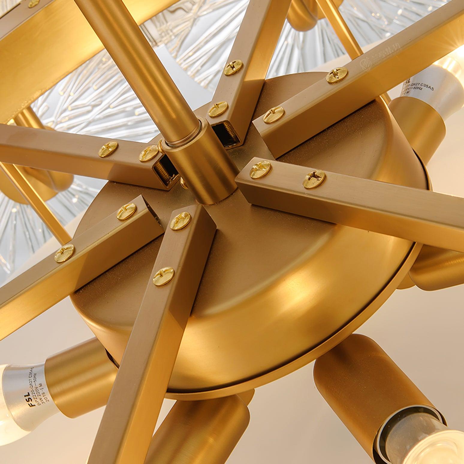 Aurelia Glass Chandelier Light-Neutral Decor