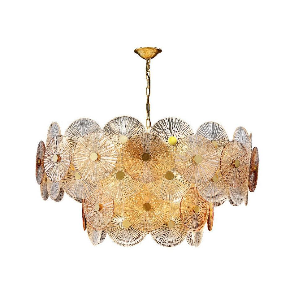 Aurelia Glass Chandelier Light-Neutral Decor