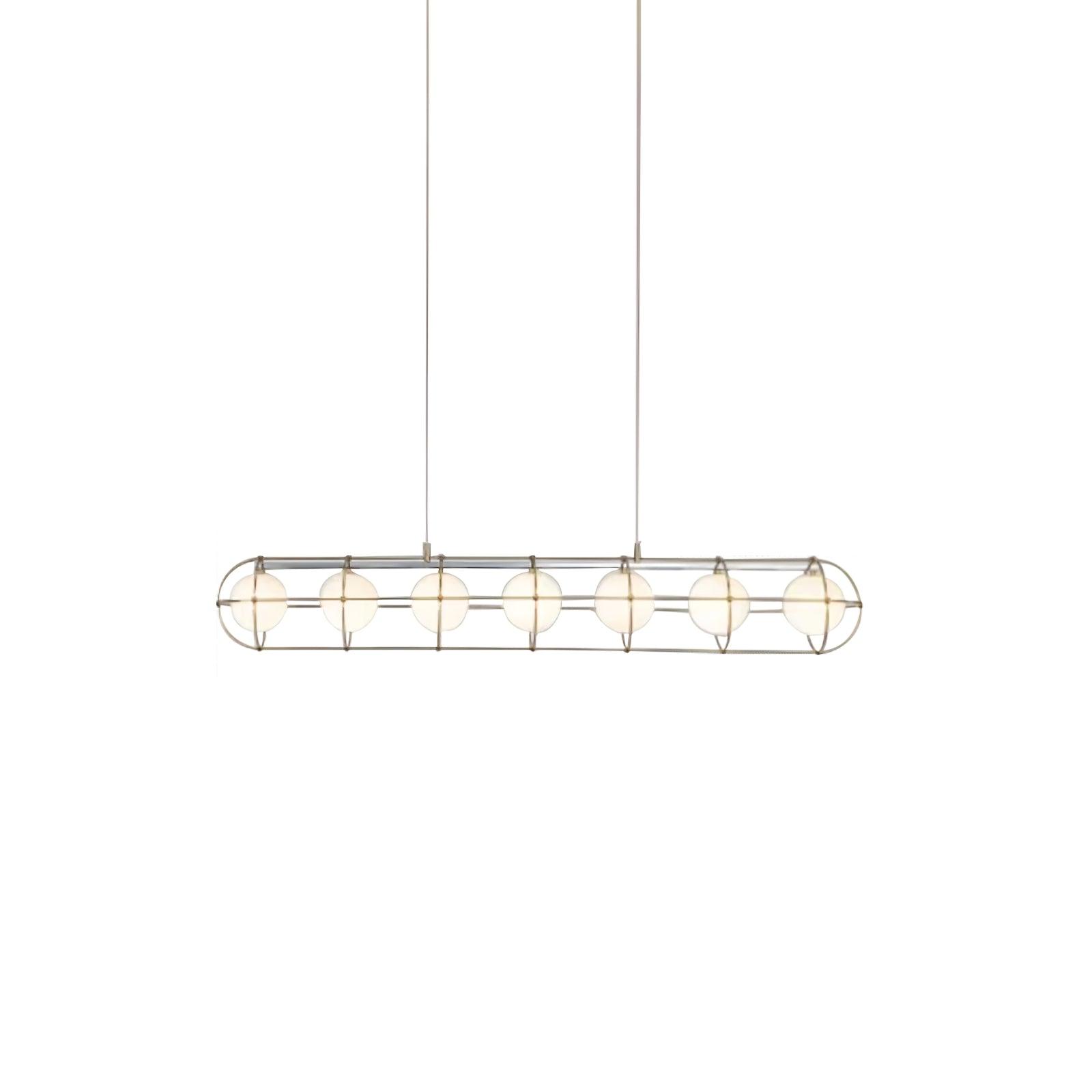 Mia Modern Glass Chandelier-Neutral Decor