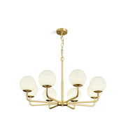 Erich Chandelier Alabaster Globe Elegance