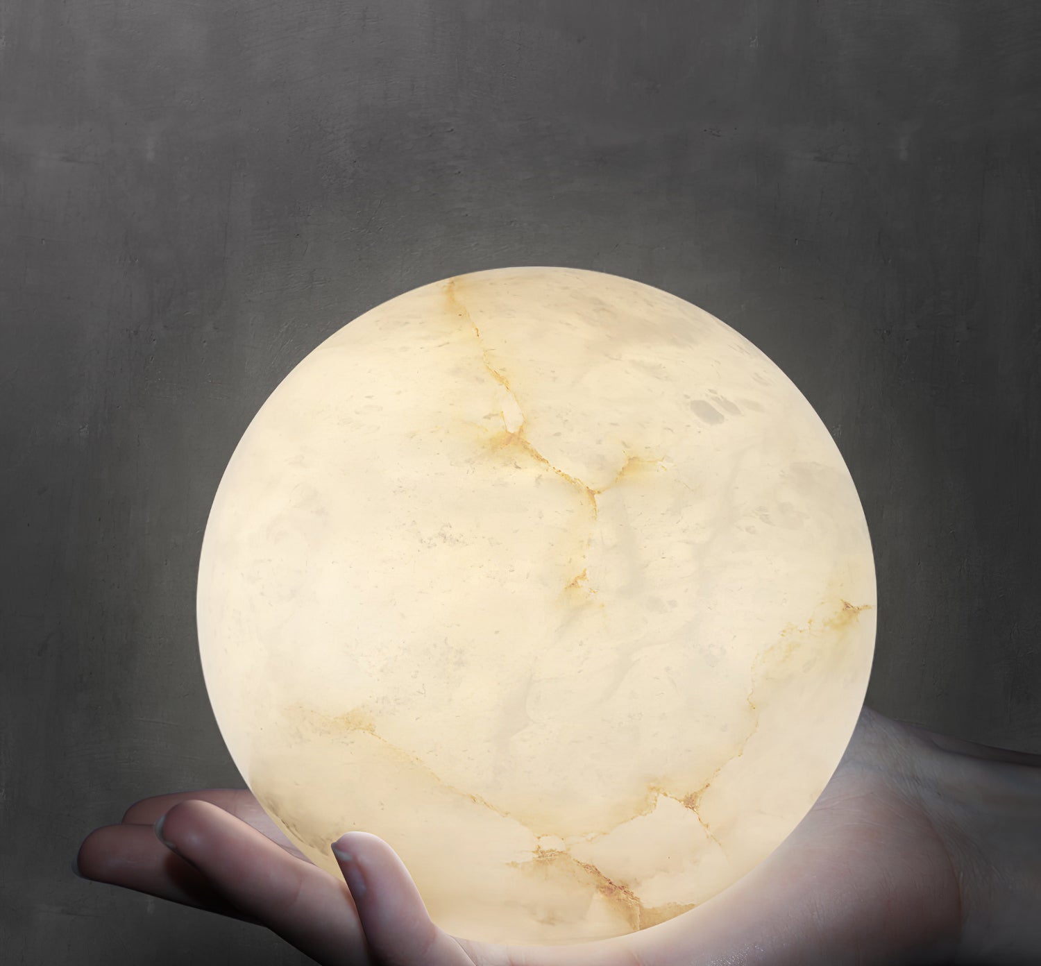 Erich Chandelier Alabaster Globe Elegance