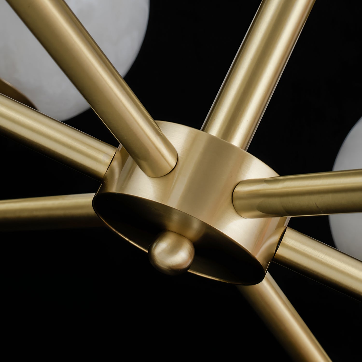 Erich Chandelier Alabaster Globe Elegance