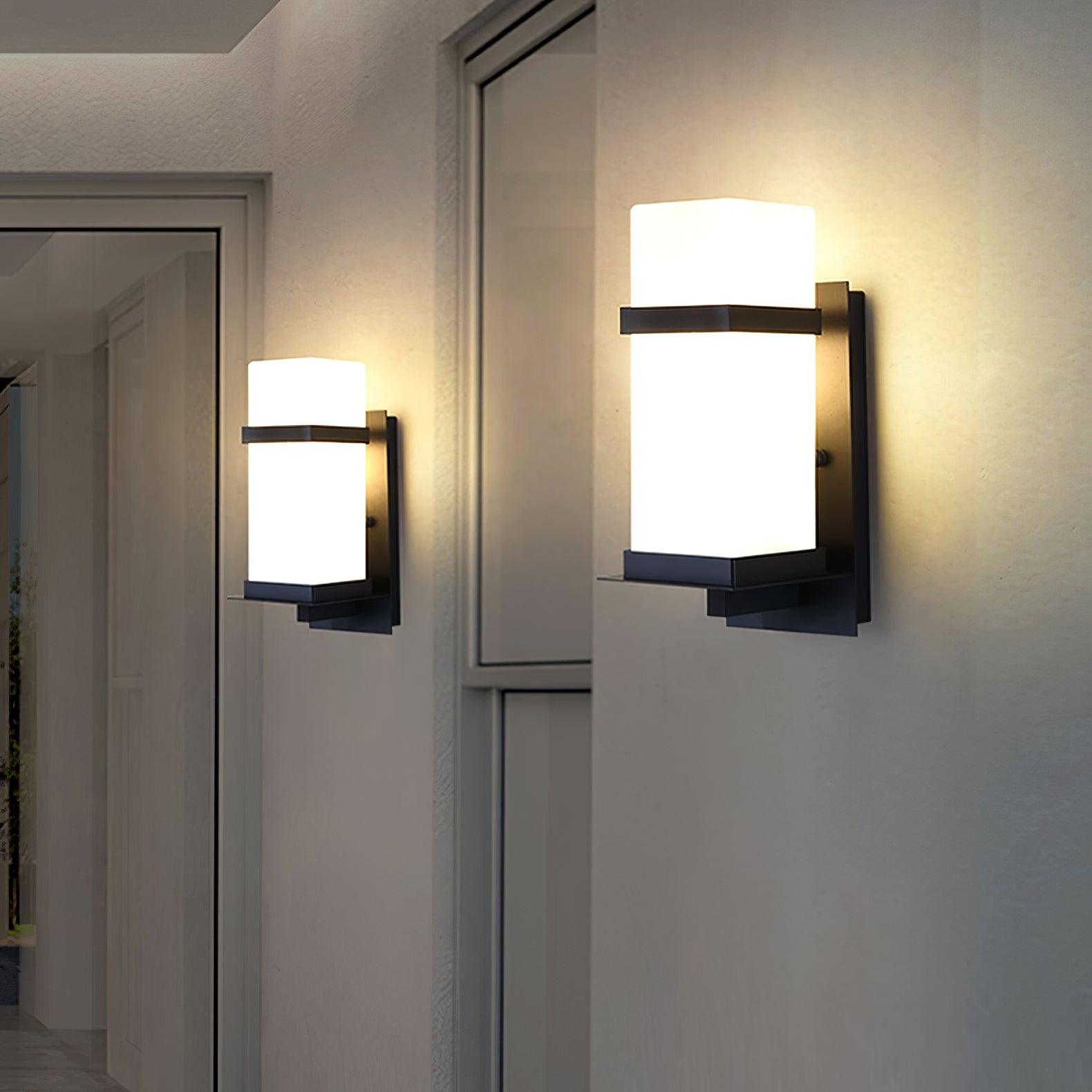 Dula Nordic Art Glass Outdoor Wall Light-Neutral Decor