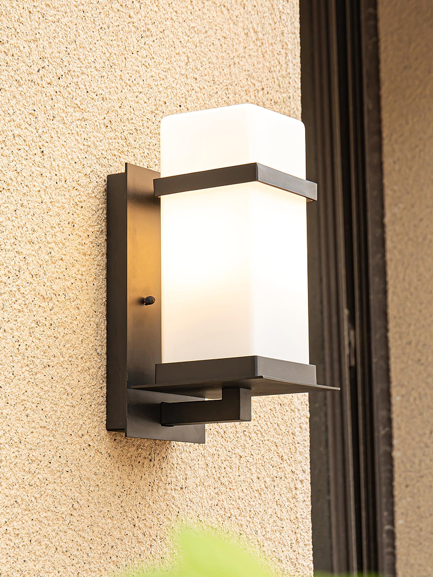 Dula Nordic Art Glass Outdoor Wall Light-Neutral Decor