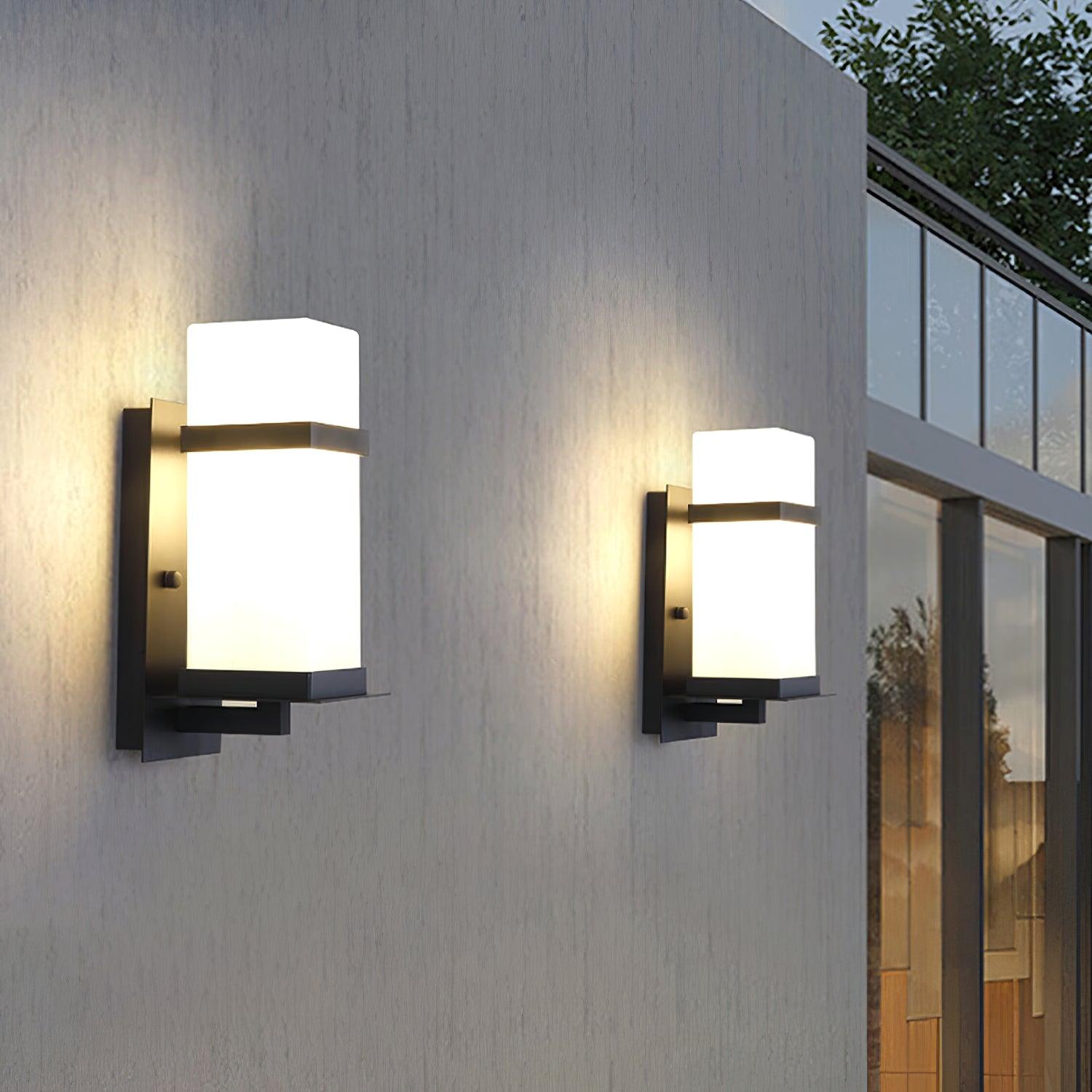 Dula Nordic Art Glass Outdoor Wall Light-Neutral Decor