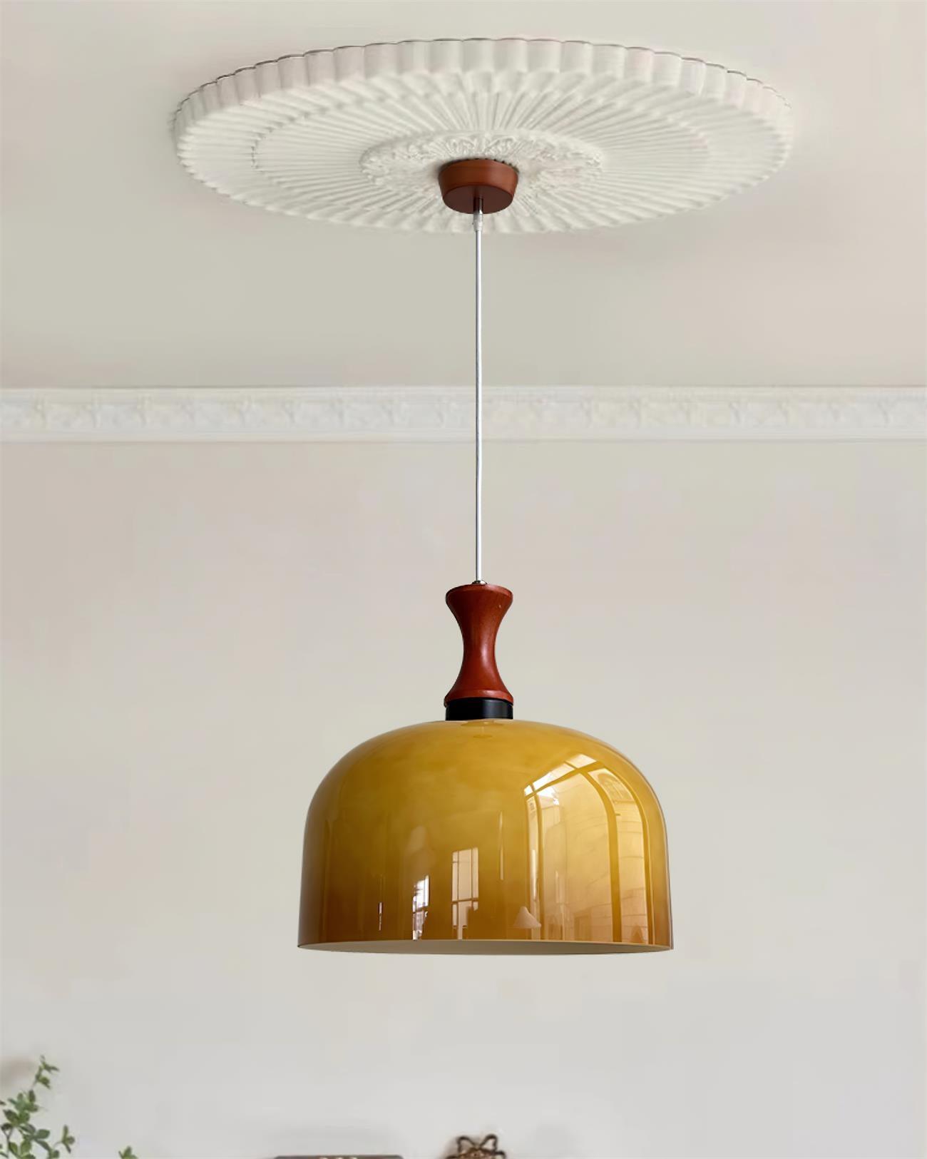Lioraer Glass Retro Pendant Light-Neutral Decor