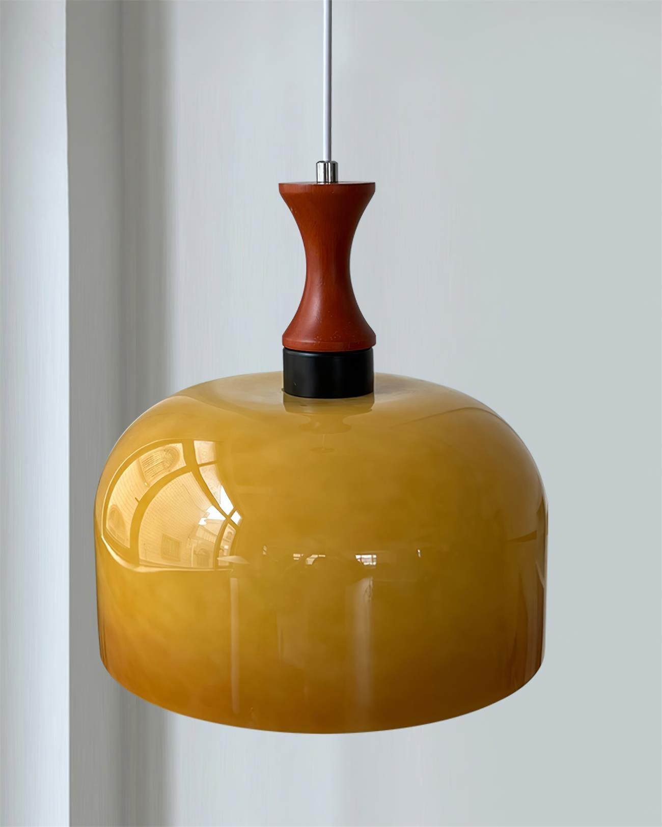 Lioraer Glass Retro Pendant Light-Neutral Decor