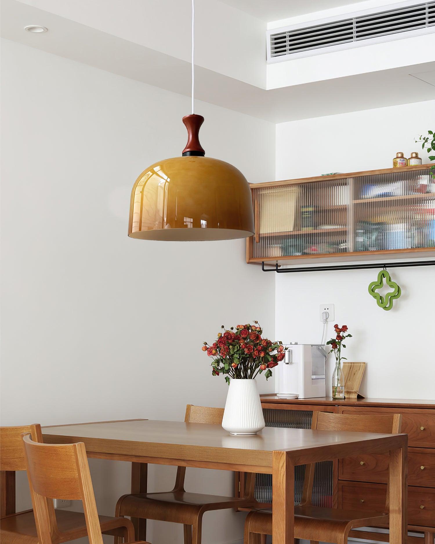 Lioraer Glass Retro Pendant Light-Neutral Decor