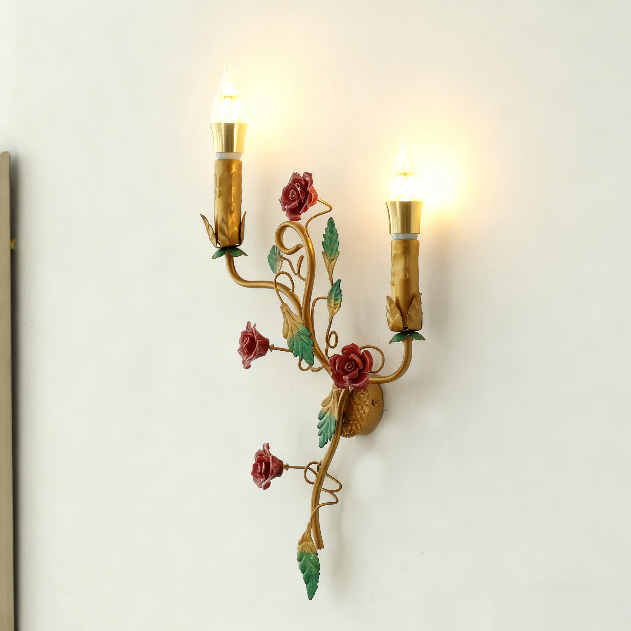A pair of Mechini wall lamps installed in a hallway.