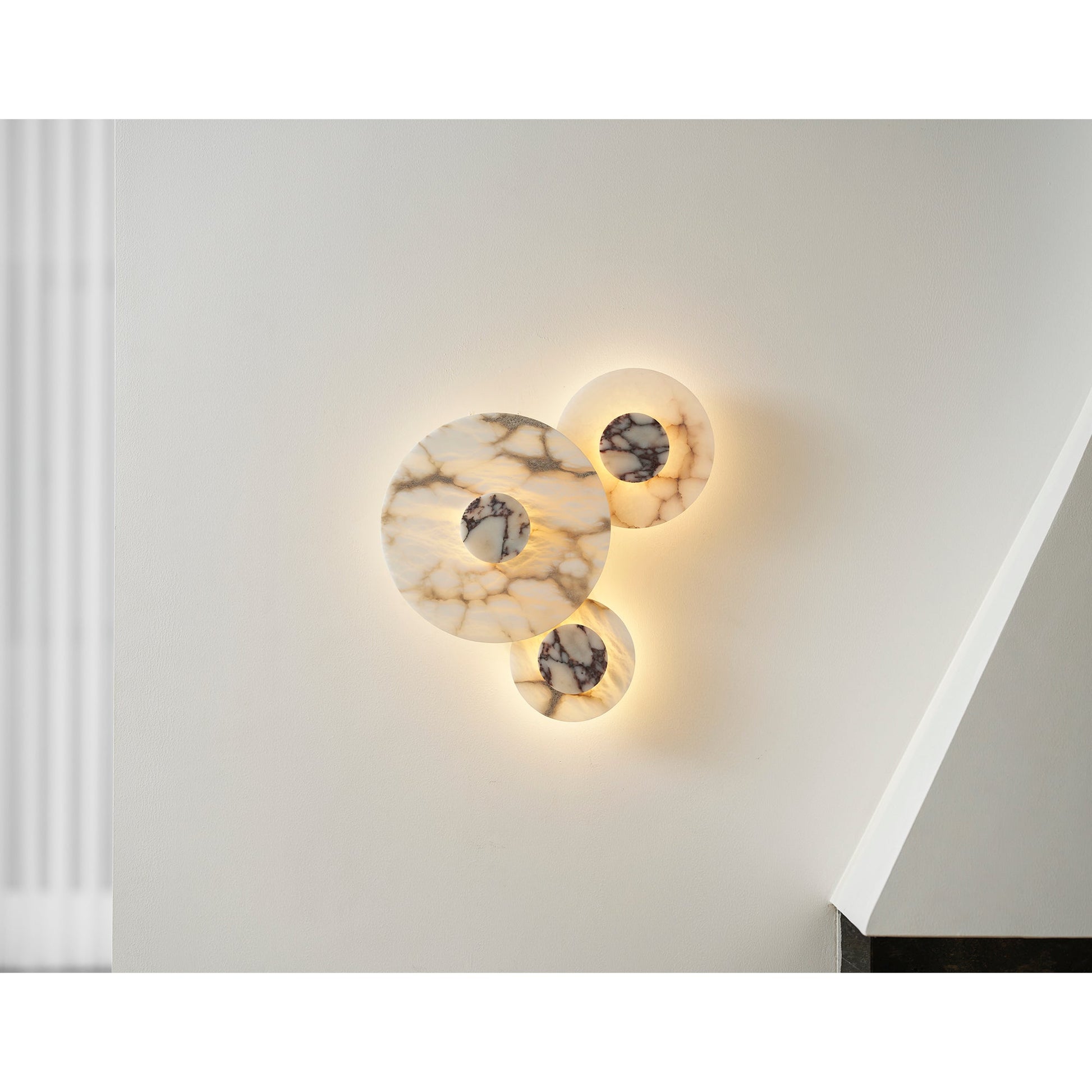 Top-down view of the Median Wall Lamp.