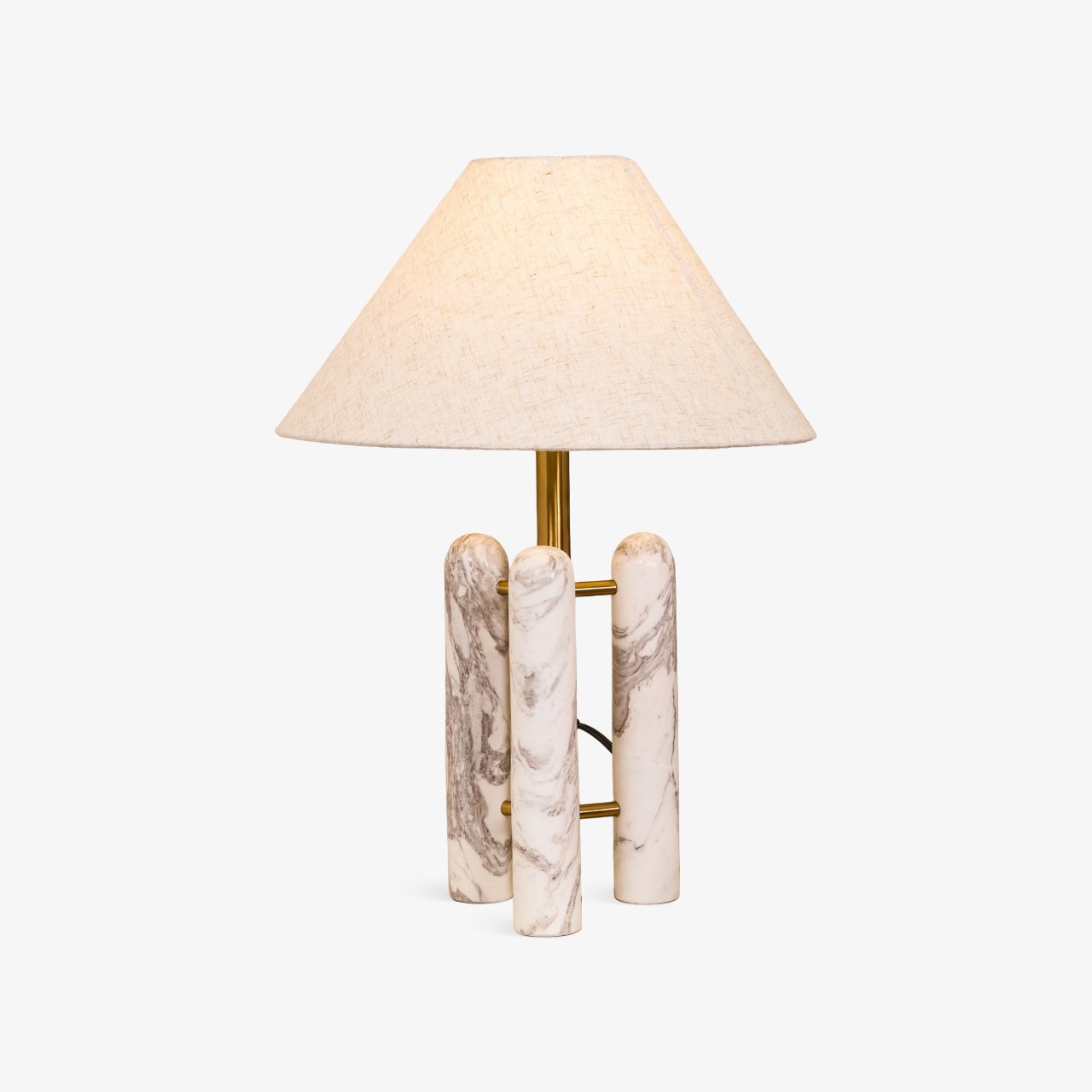 Trio Marble Modern Table Lamp-Neutral Decor