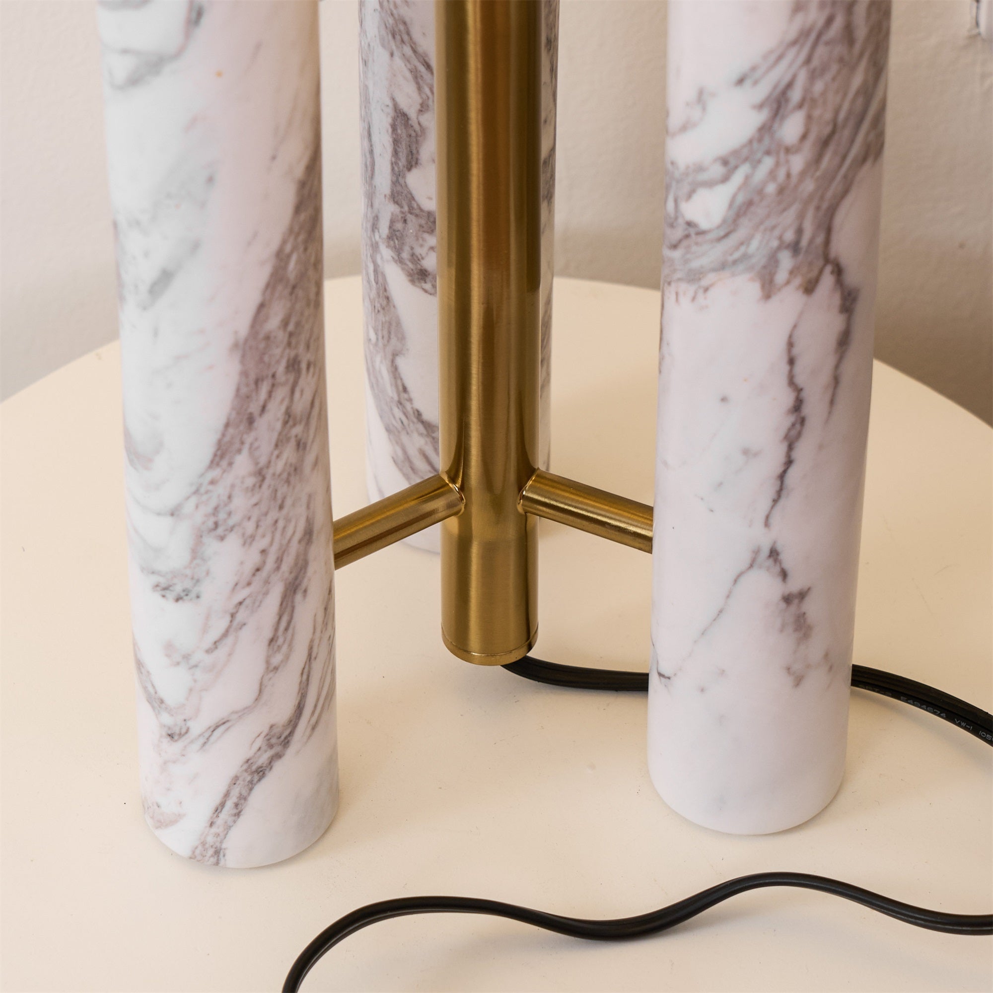 Trio Marble Modern Table Lamp-Neutral Decor