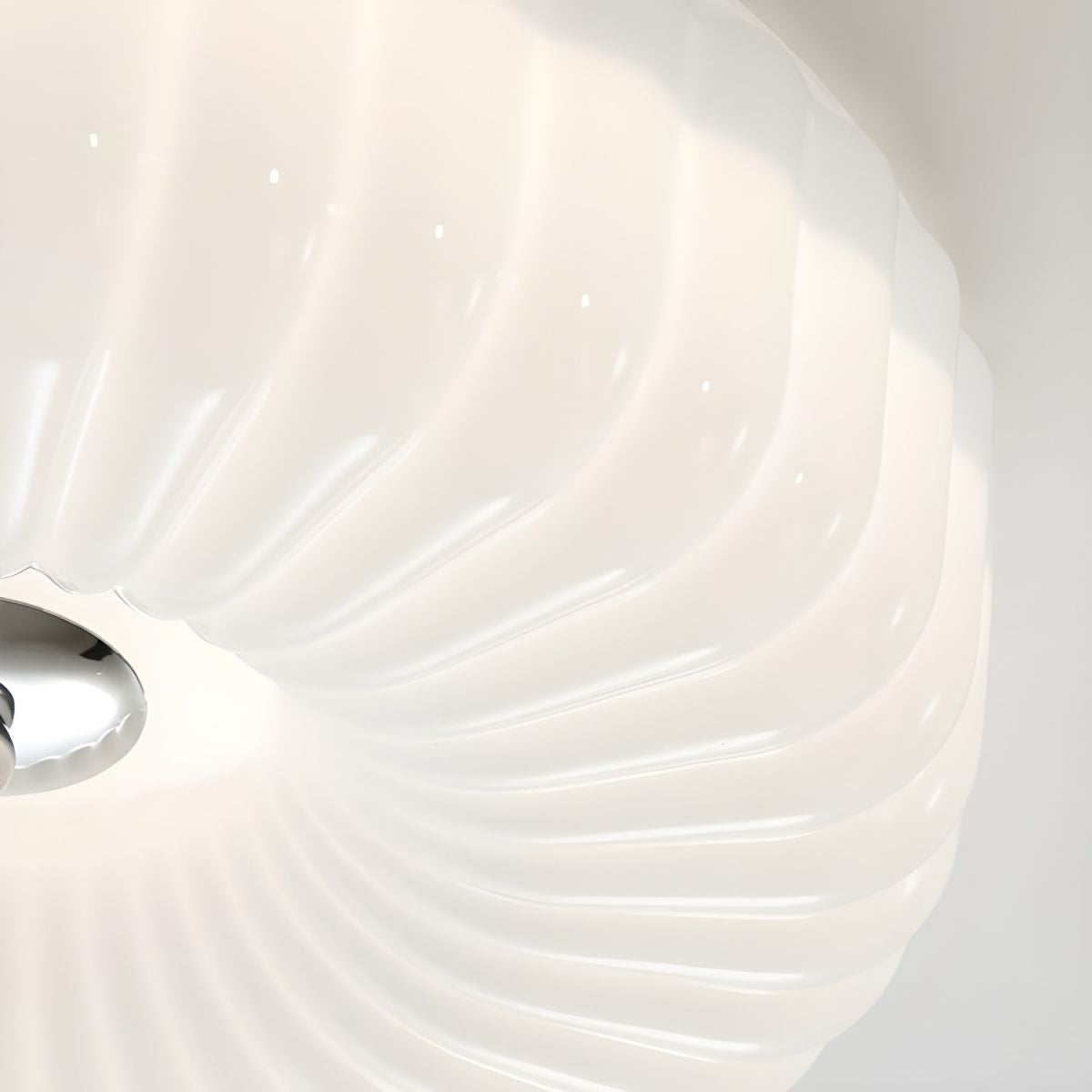 Arisha Modern LED Glass Flush Mount Ceiling Light Bedroom - Neutral Decor