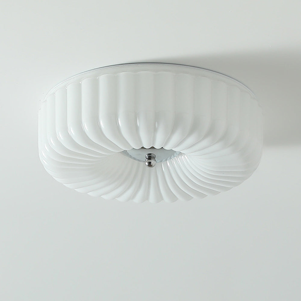 Arisha Modern LED Glass Flush Mount Ceiling Light Bedroom - Neutral Decor