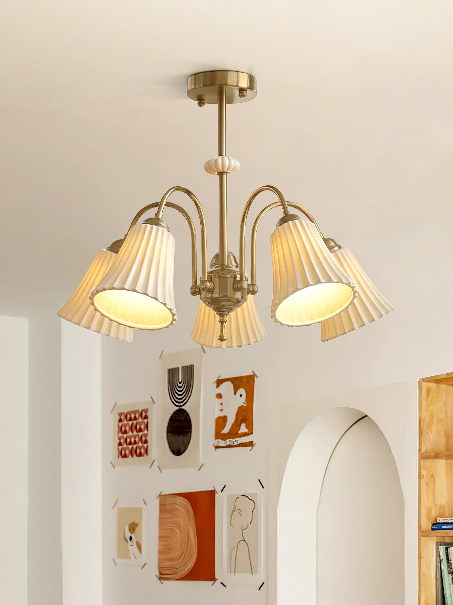 Silas Vintage Chandelier-Neutral Decor