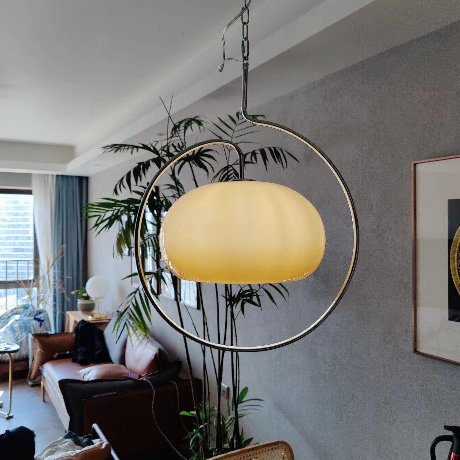Xune Glass Retro Pendant Light-Neutral Decor
