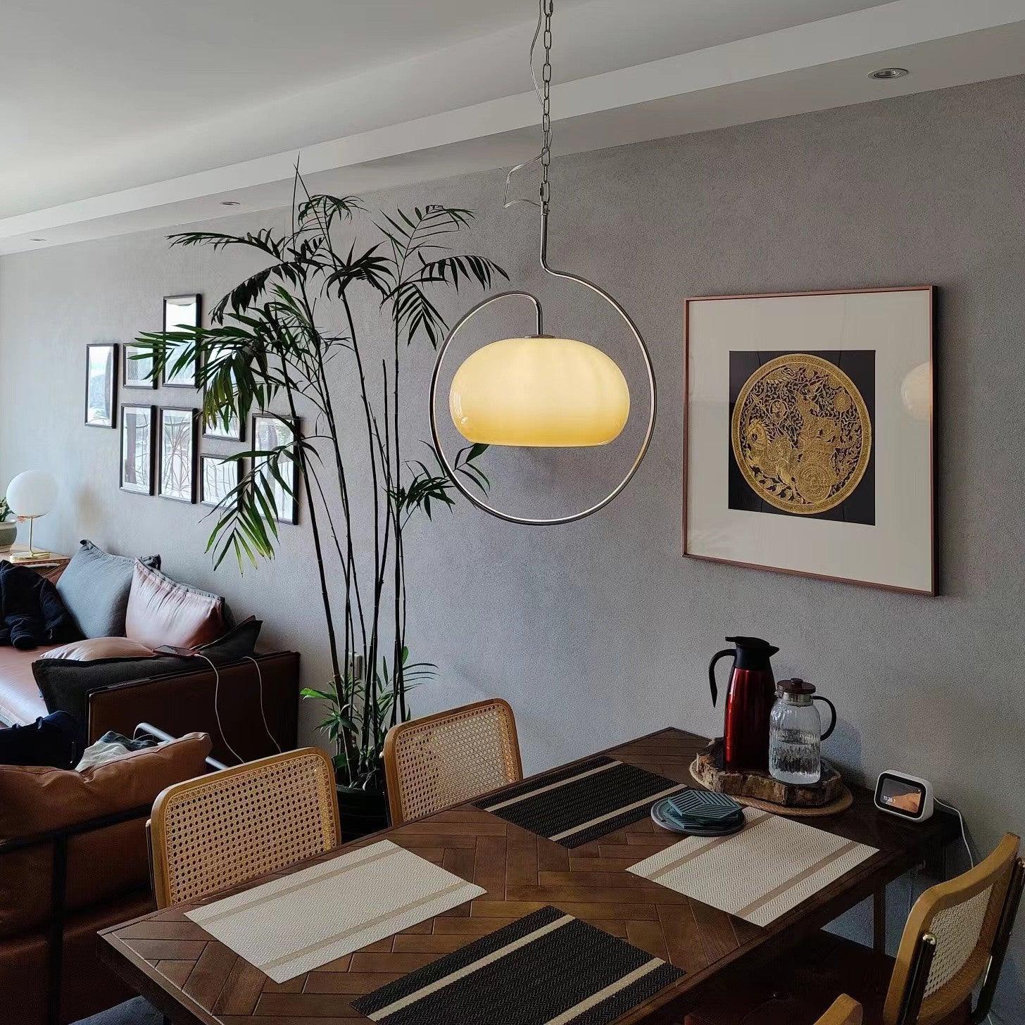 Xune Glass Retro Pendant Light-Neutral Decor