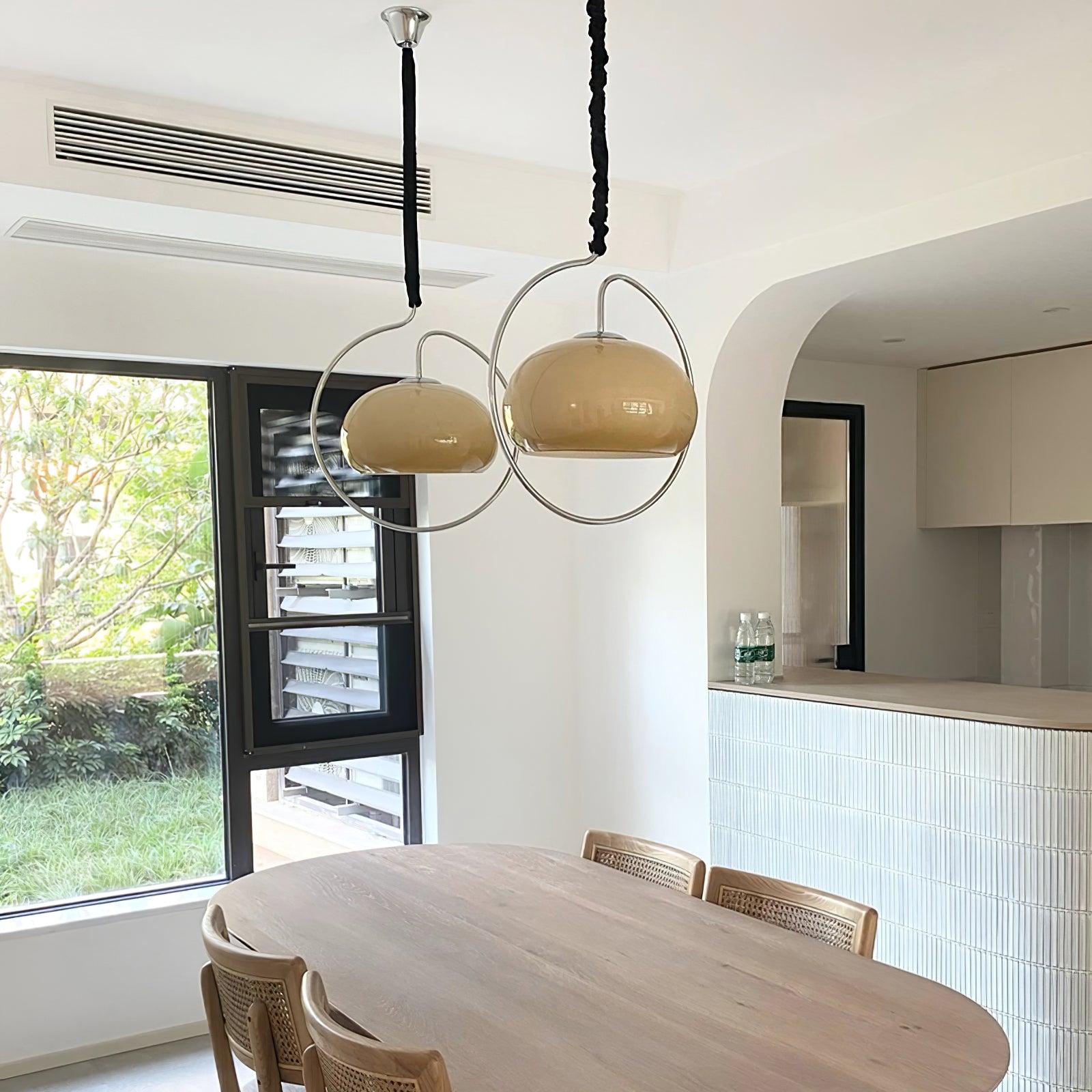 Xune Glass Retro Pendant Light-Neutral Decor