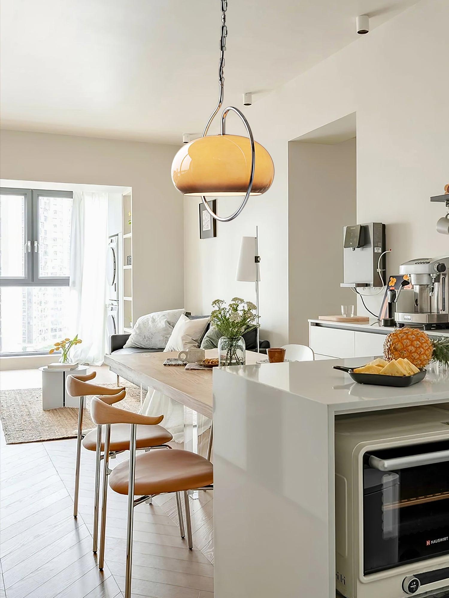 Xune Glass Retro Pendant Light-Neutral Decor