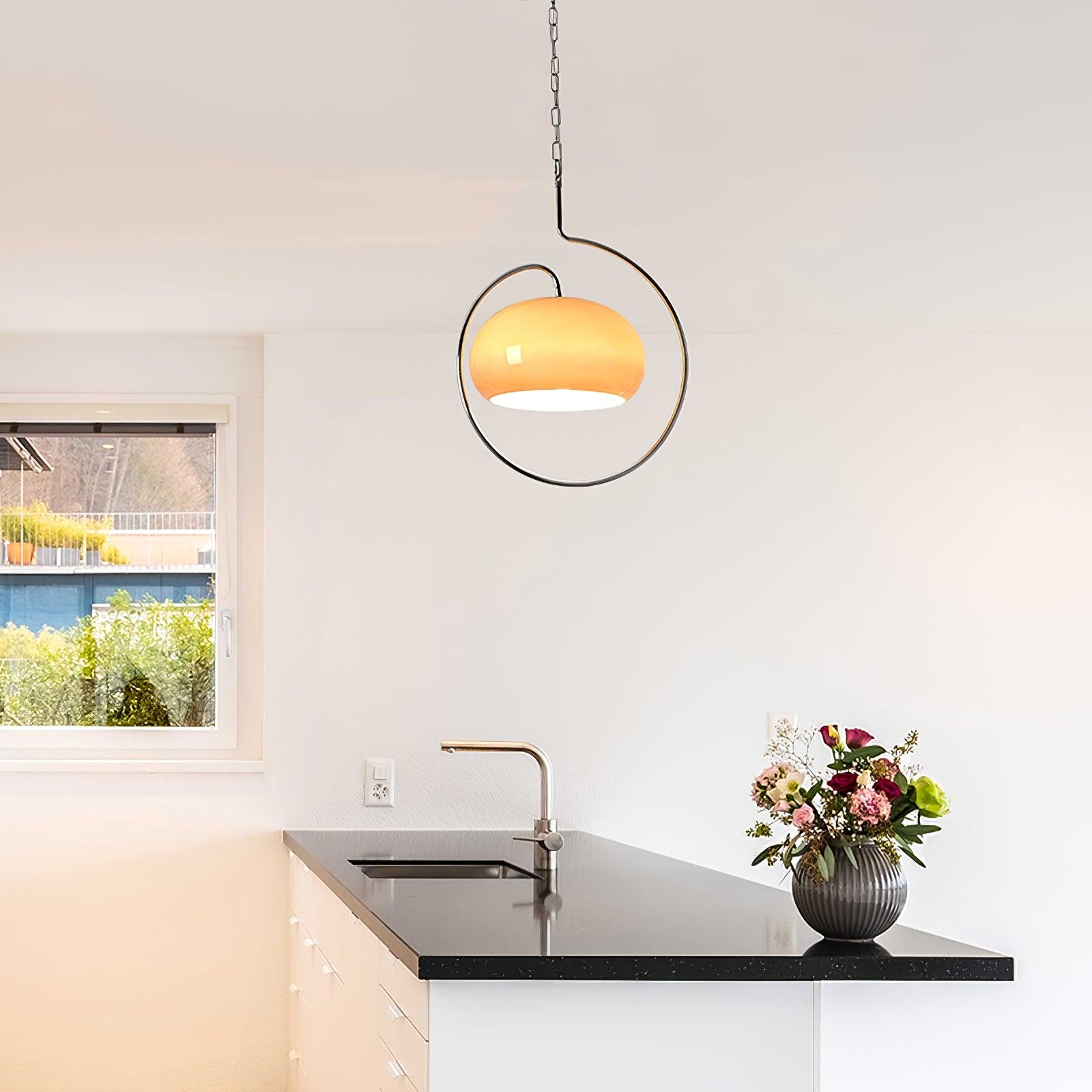 Xune Glass Retro Pendant Light-Neutral Decor