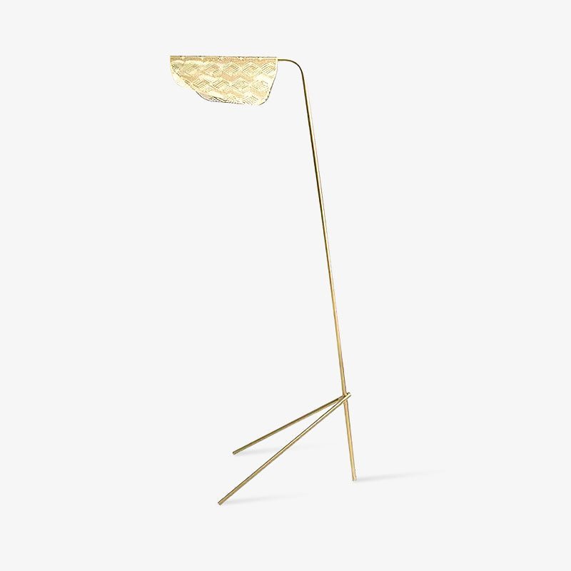 Triad Gold Geometric Floor Lamp-Neutral Decor