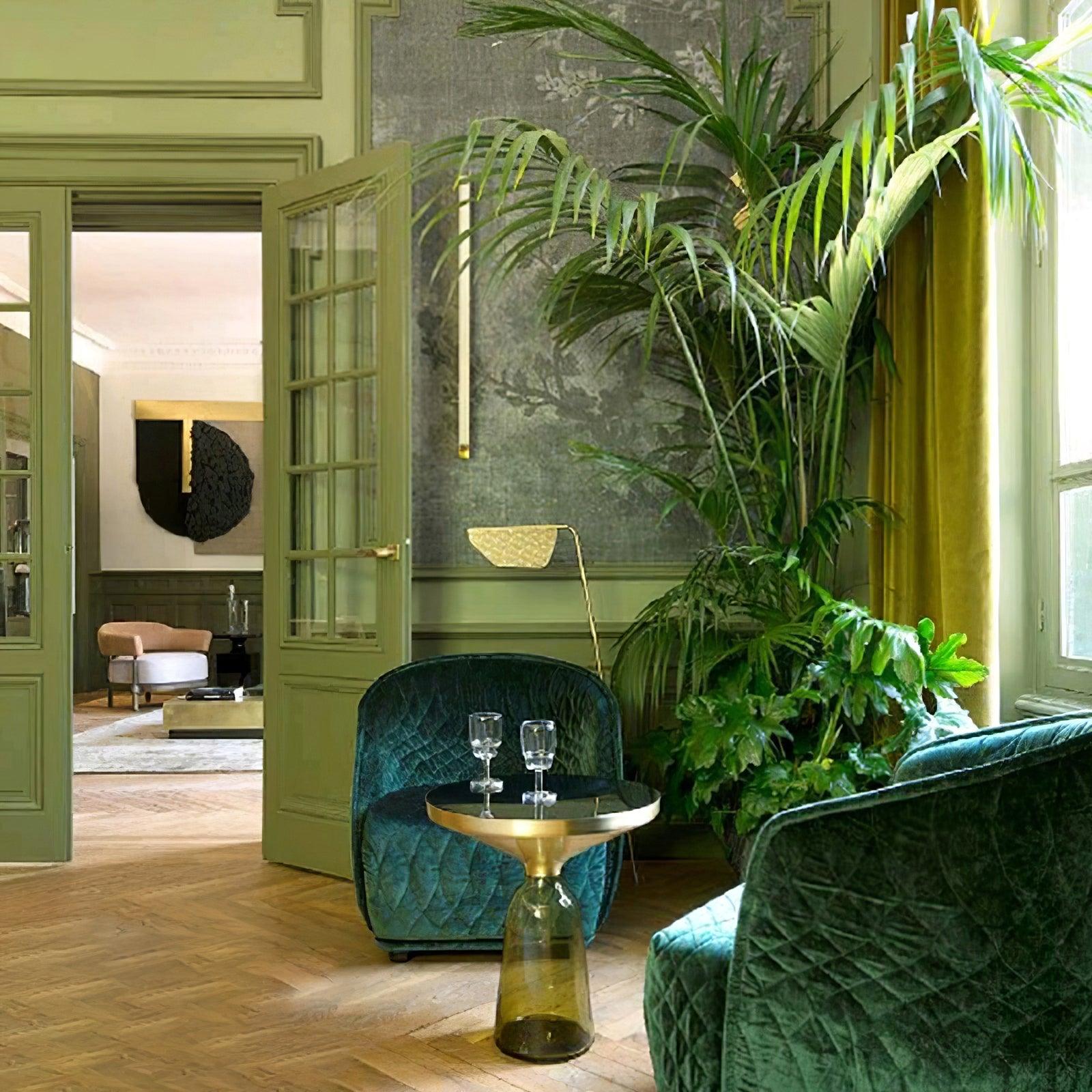 Triad Gold Geometric Floor Lamp-Neutral Decor