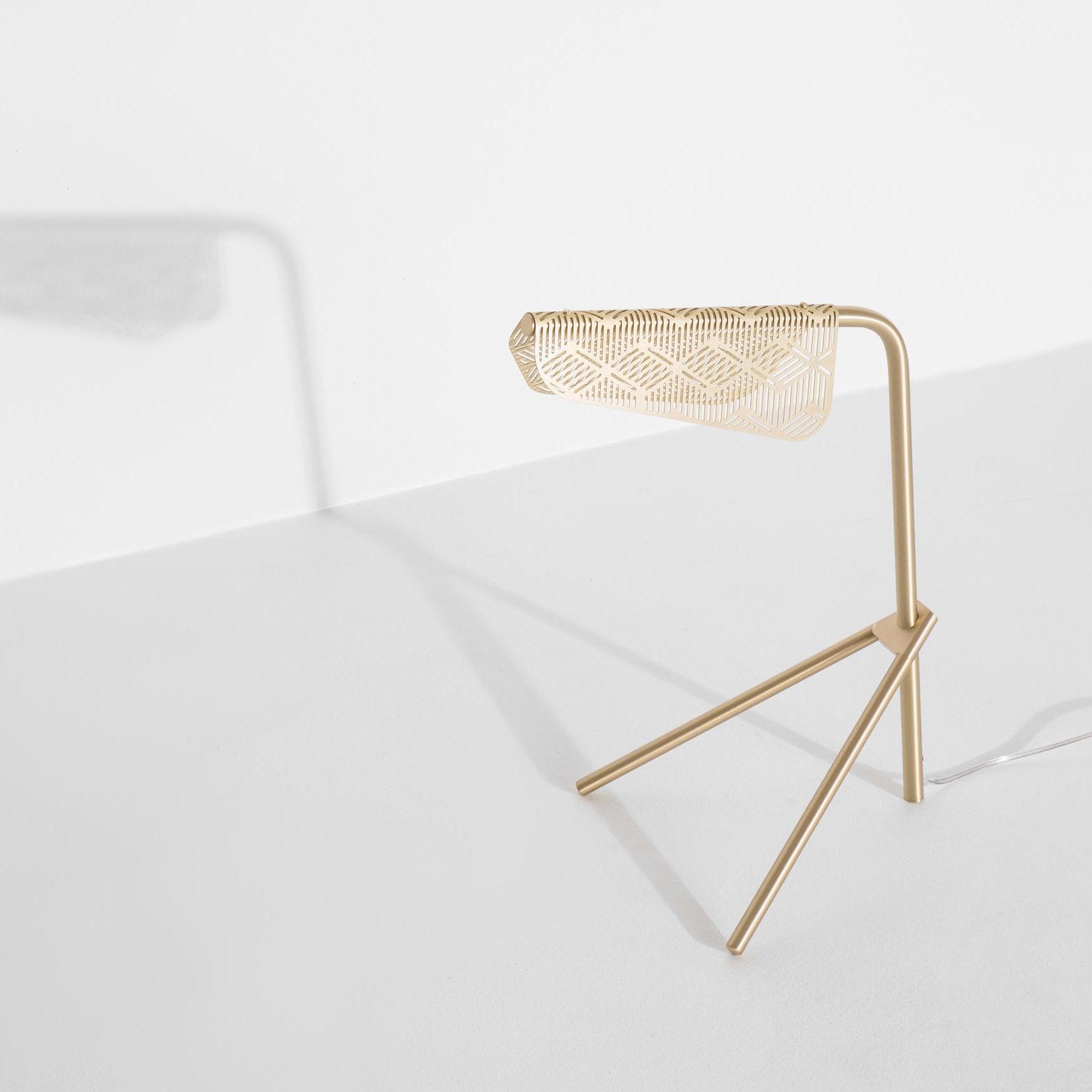 Lattice Gold Geometric Table Lamp-Neutral Decor