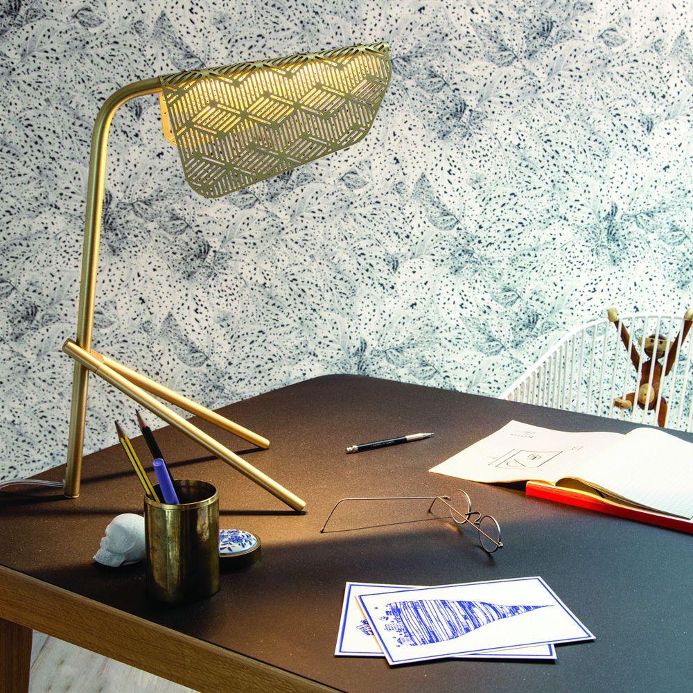 Lattice Gold Geometric Table Lamp-Neutral Decor