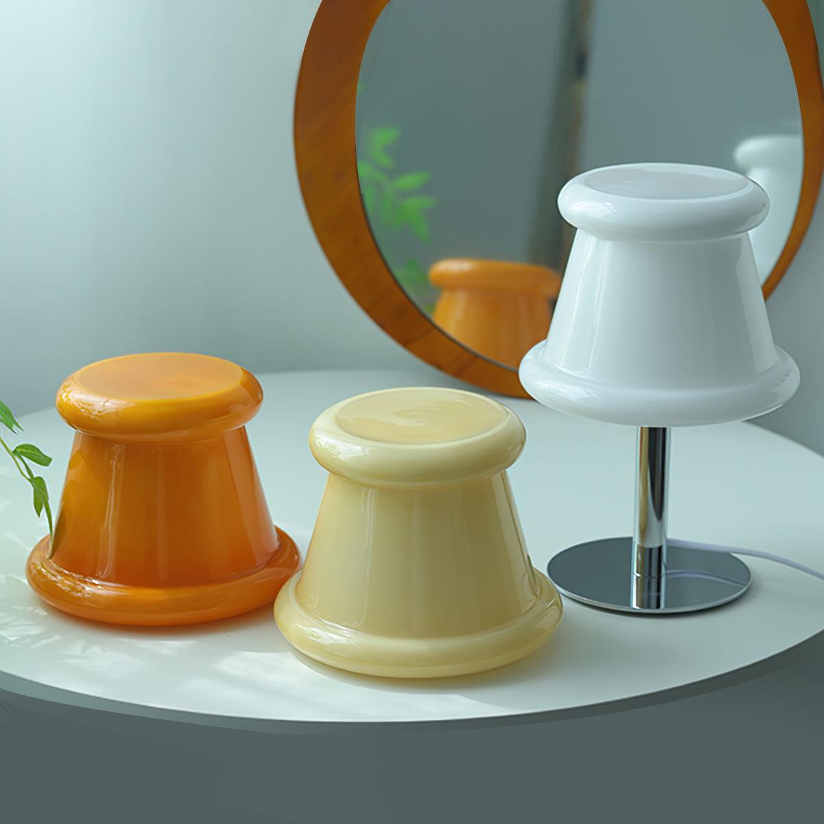Vodor Retro Glass Table Lamp-Neutral Decor