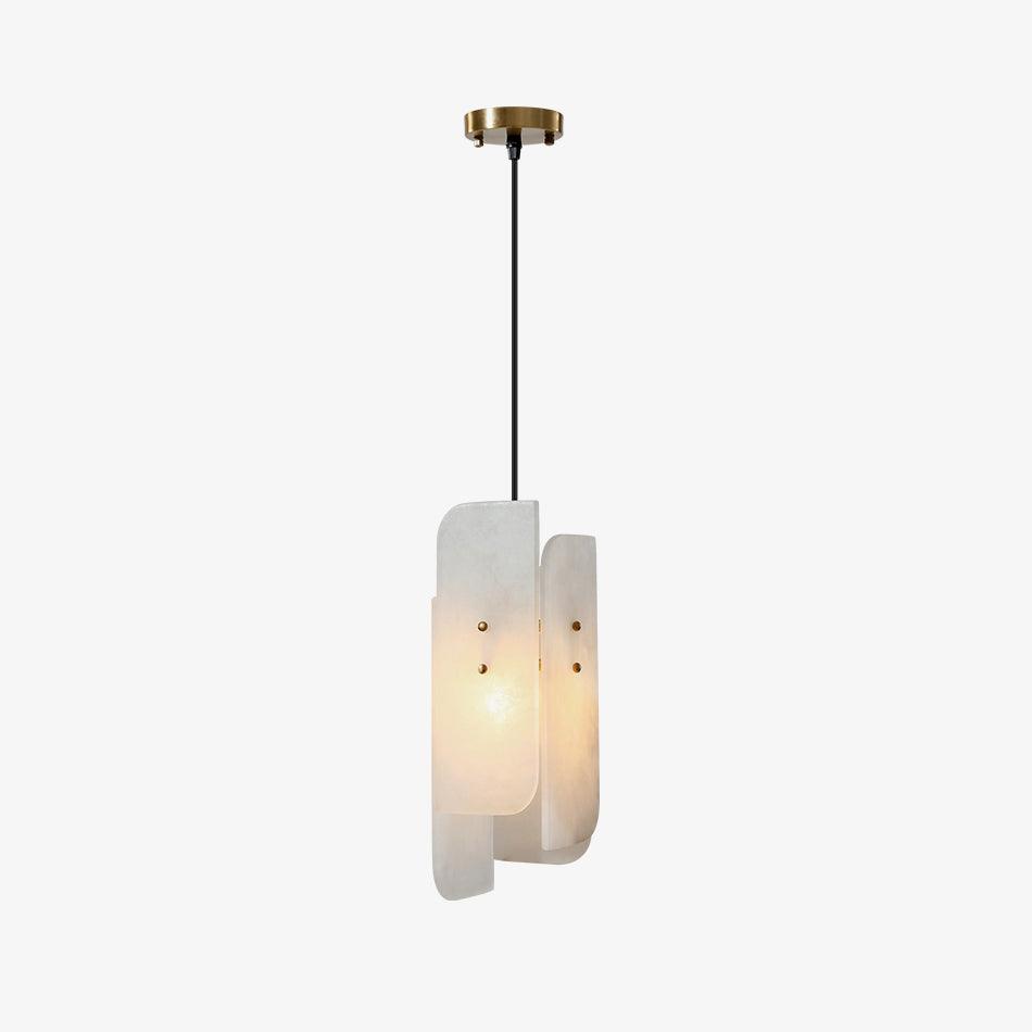 Vicarus Layered Alabaster Pendant Light-Neutral Decor