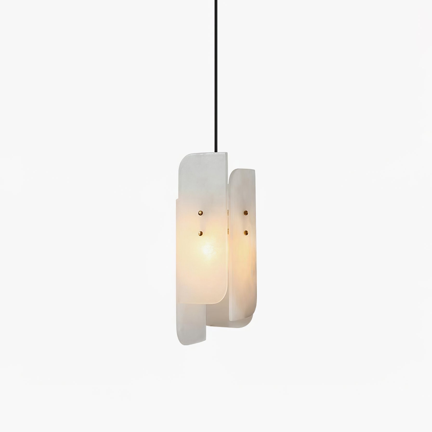 Vicarus Layered Alabaster Pendant Light-Neutral Decor