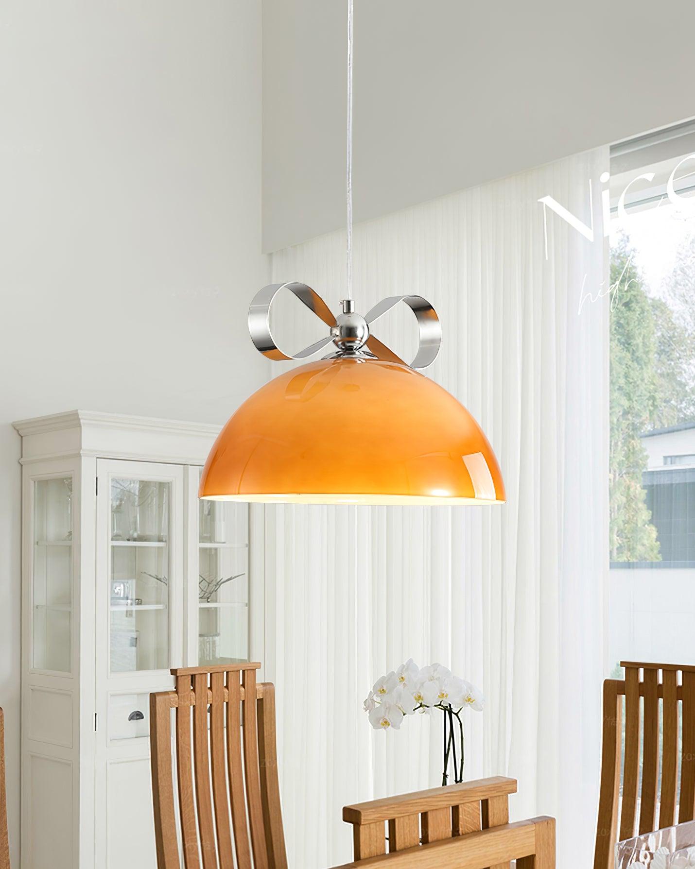 Lustra Pendant Light Glass Amber Dining-Neutral Decor