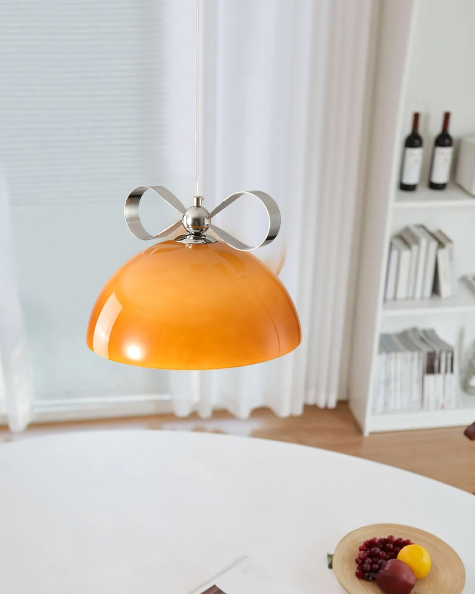 Lustra Pendant Light Glass Amber Dining-Neutral Decor