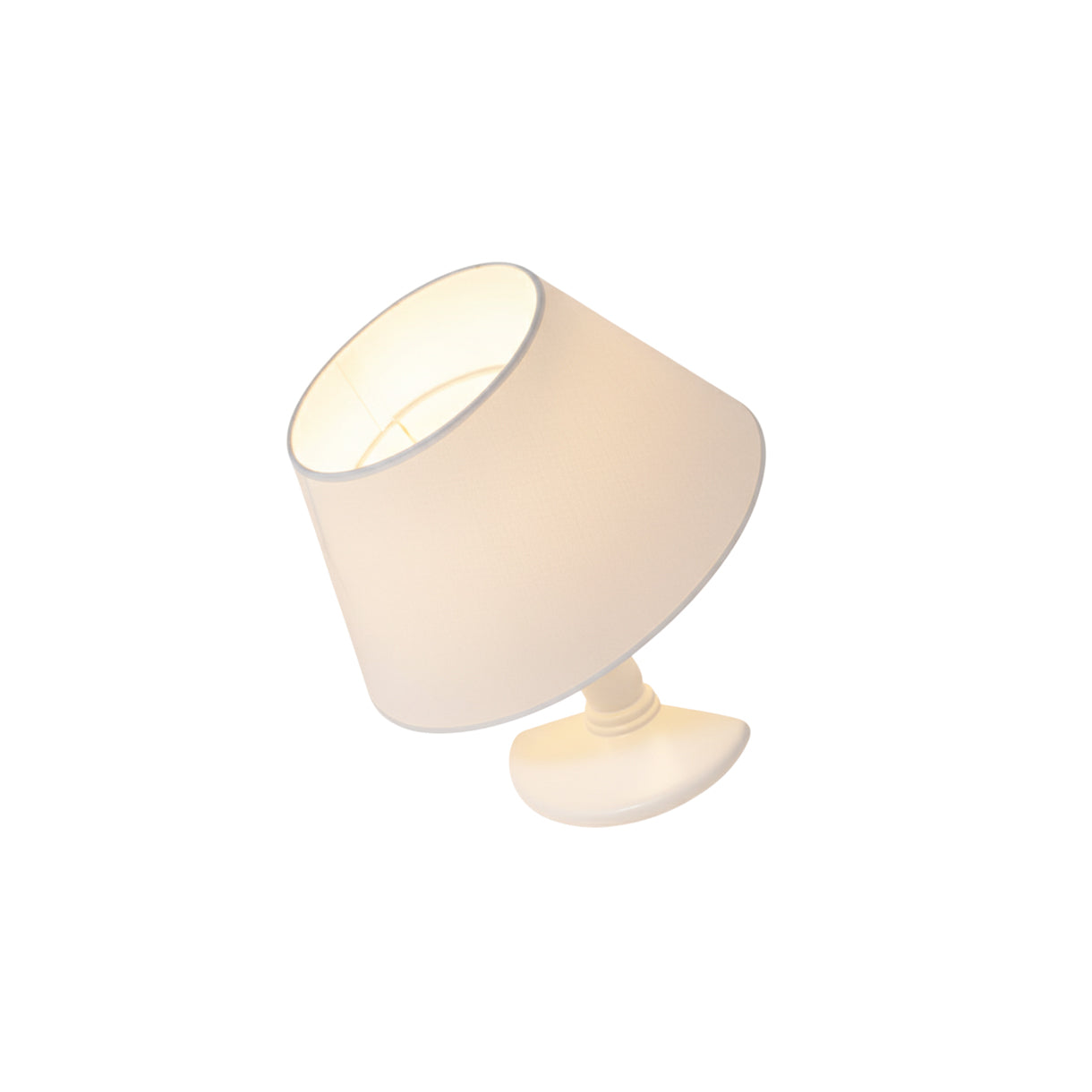 Melampo Wall Lamp in white against a neutral background.