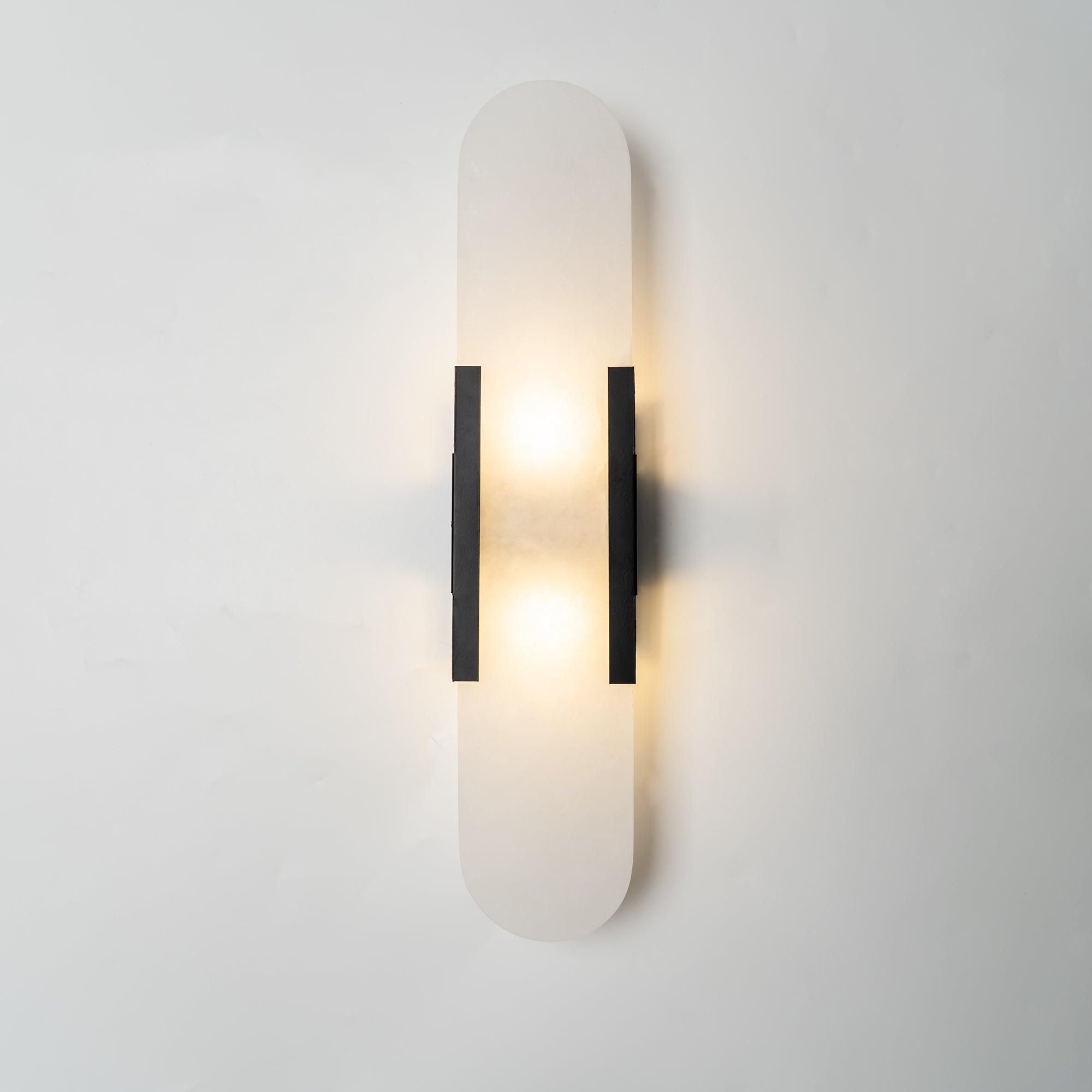 Olraeia Alabaster Dual Wall Lamp-Neutral Decor