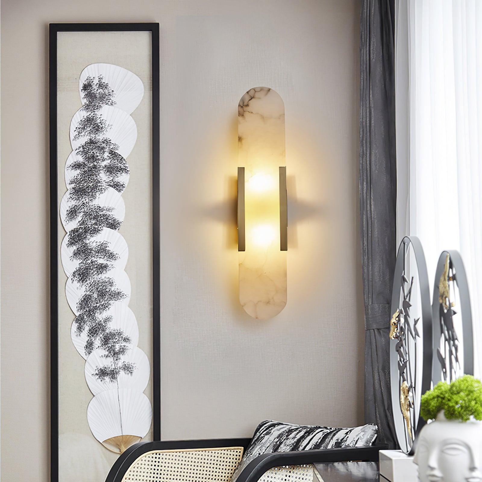Olraeia Alabaster Dual Wall Lamp-Neutral Decor