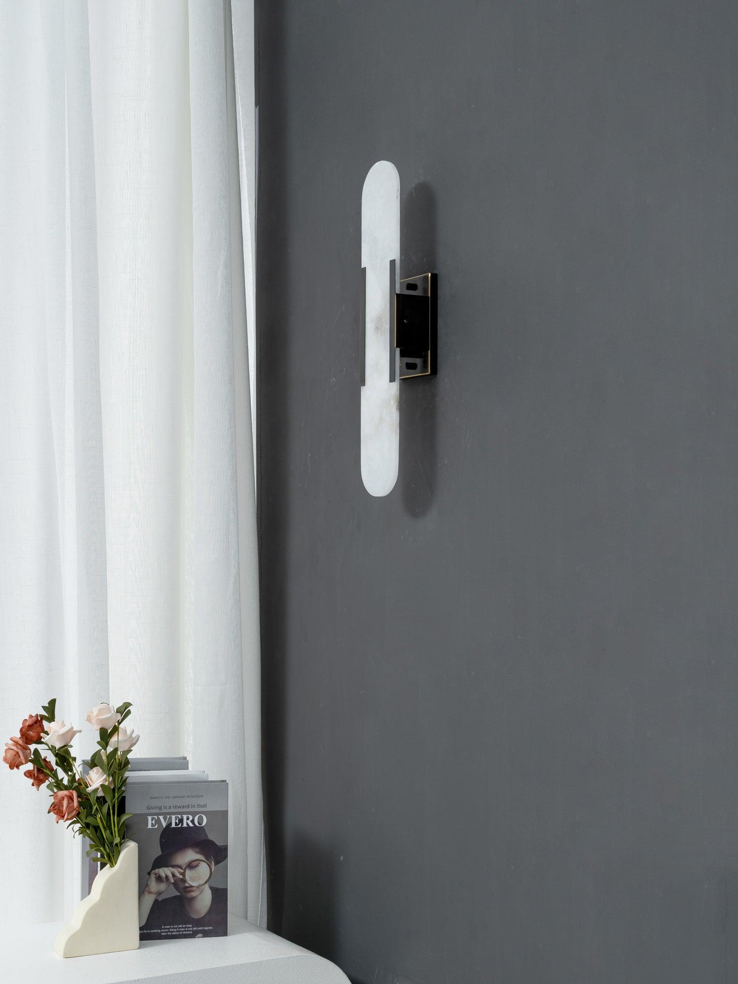 Olraeia Alabaster Dual Wall Lamp-Neutral Decor