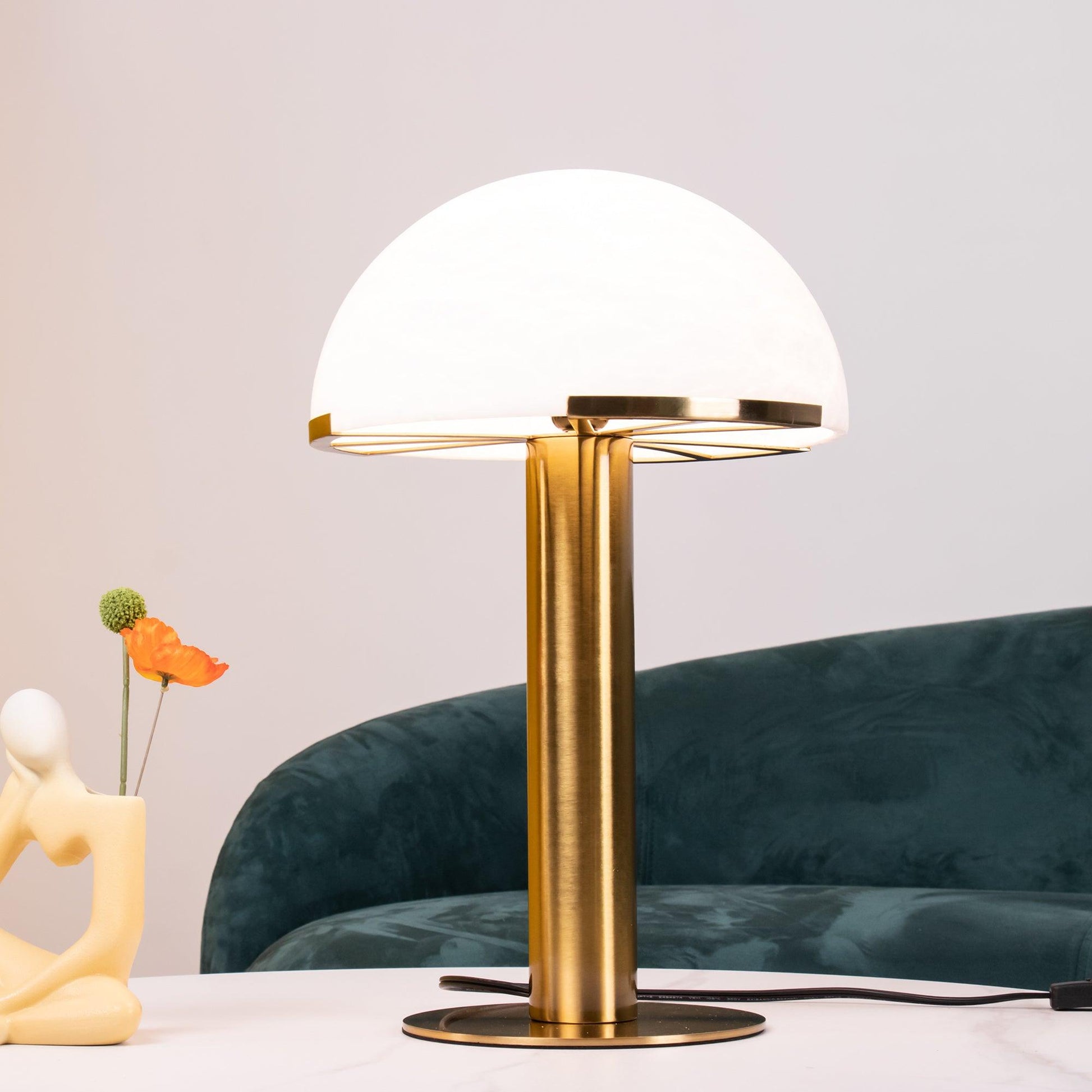 Keir Alabaster Table Lamp-Neutral Decor