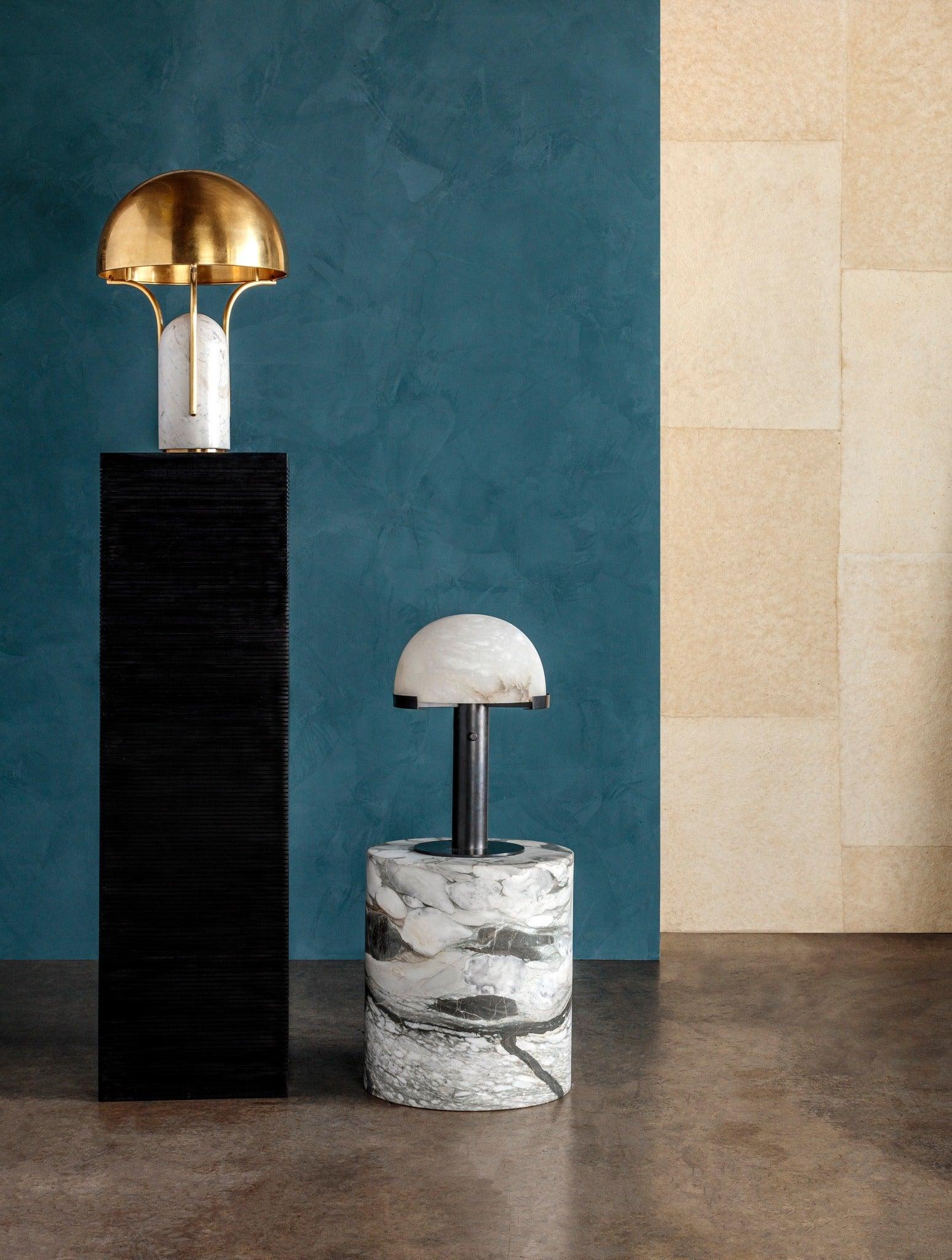 Keir Alabaster Table Lamp-Neutral Decor