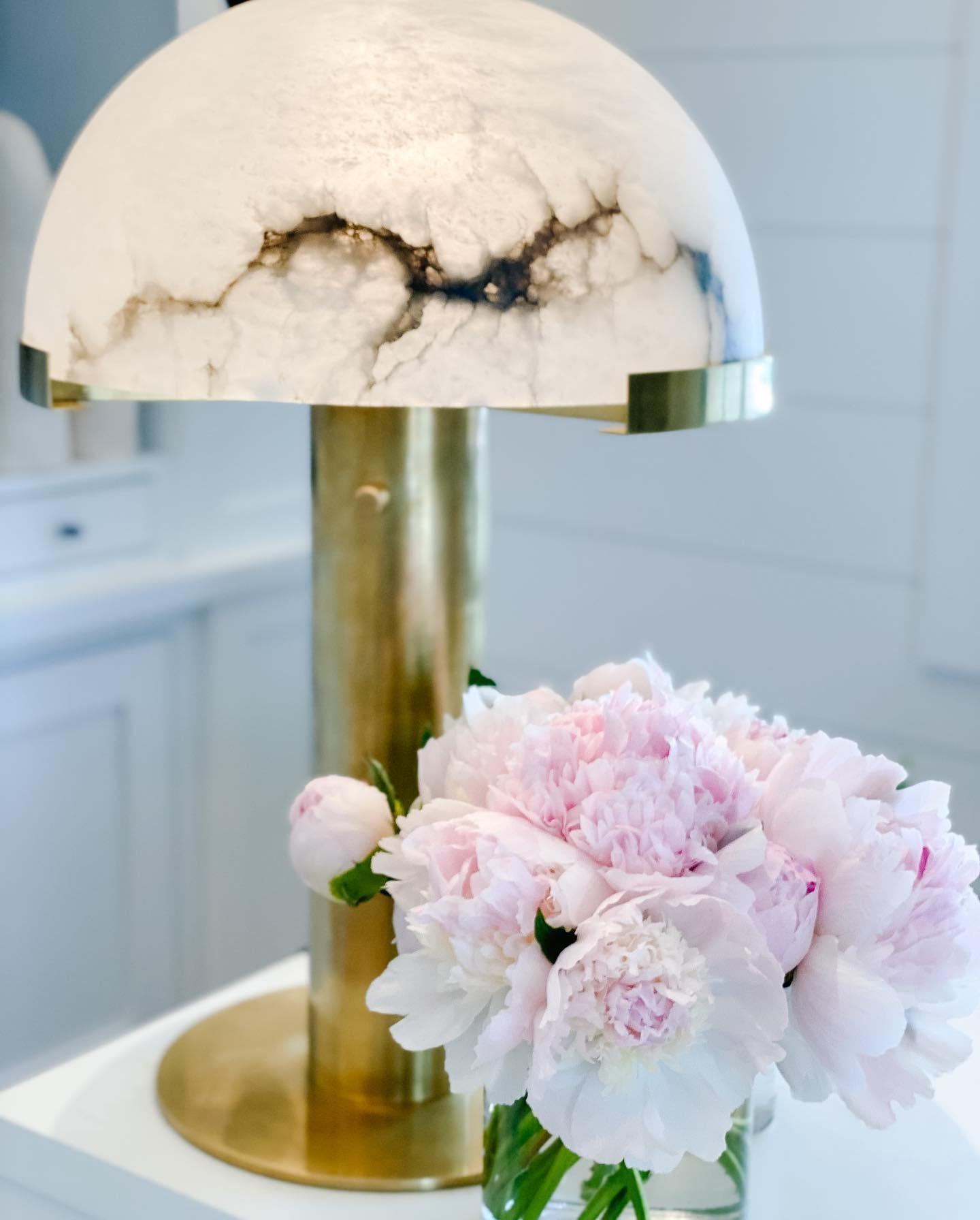 Keir Alabaster Table Lamp-Neutral Decor