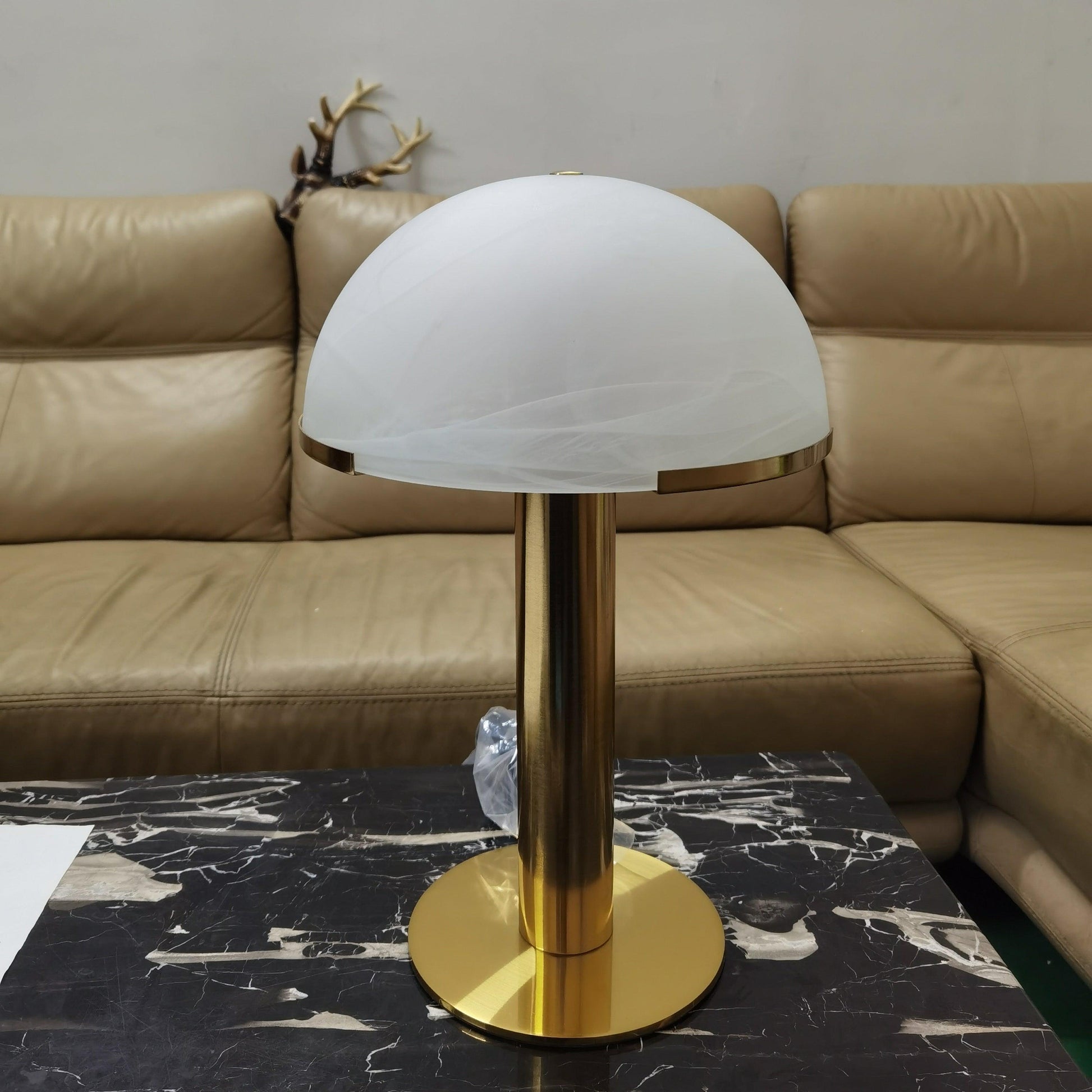 Keir Alabaster Table Lamp-Neutral Decor
